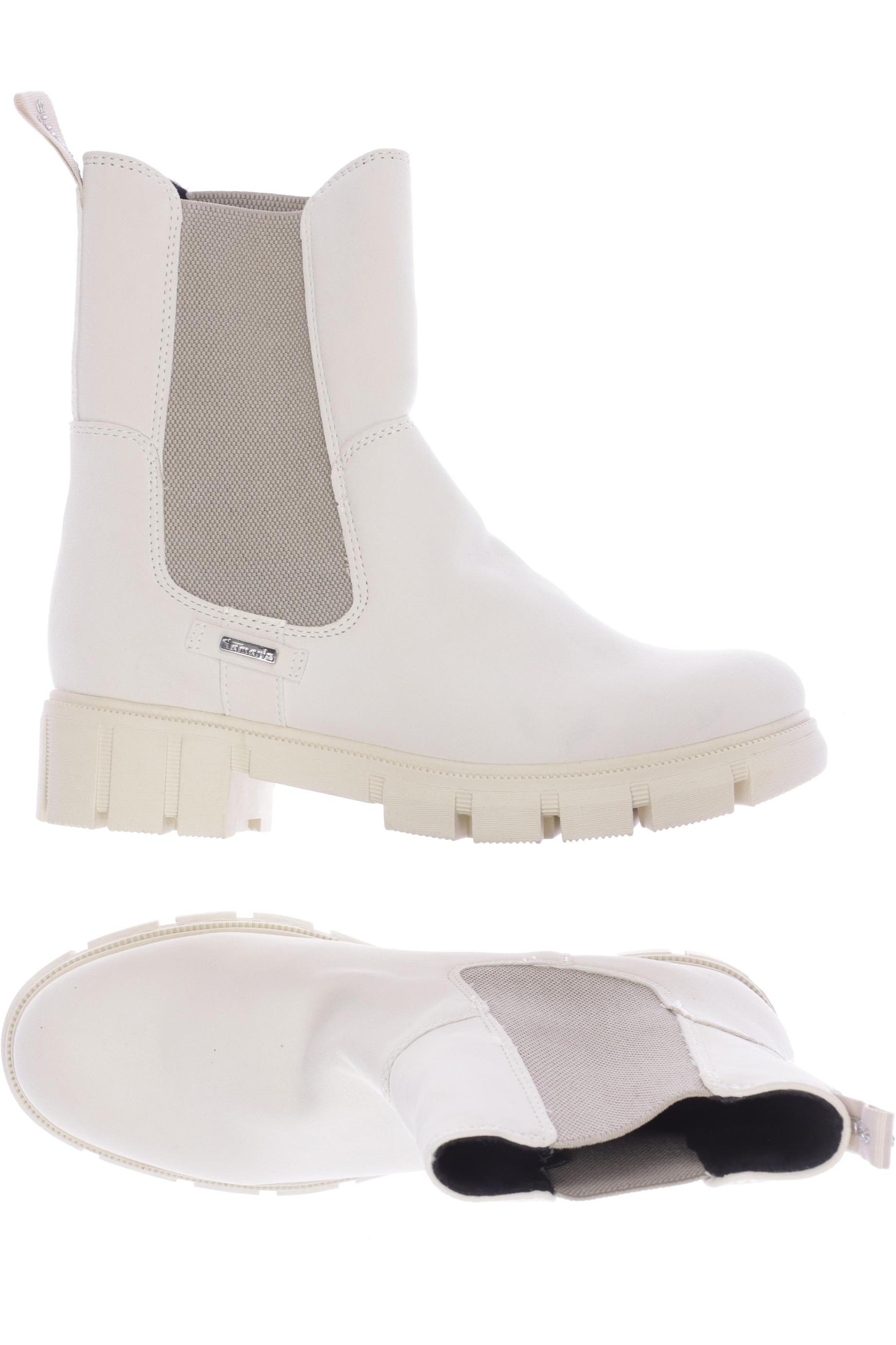 

Tamaris Damen Stiefelette, weiß, Gr. 40