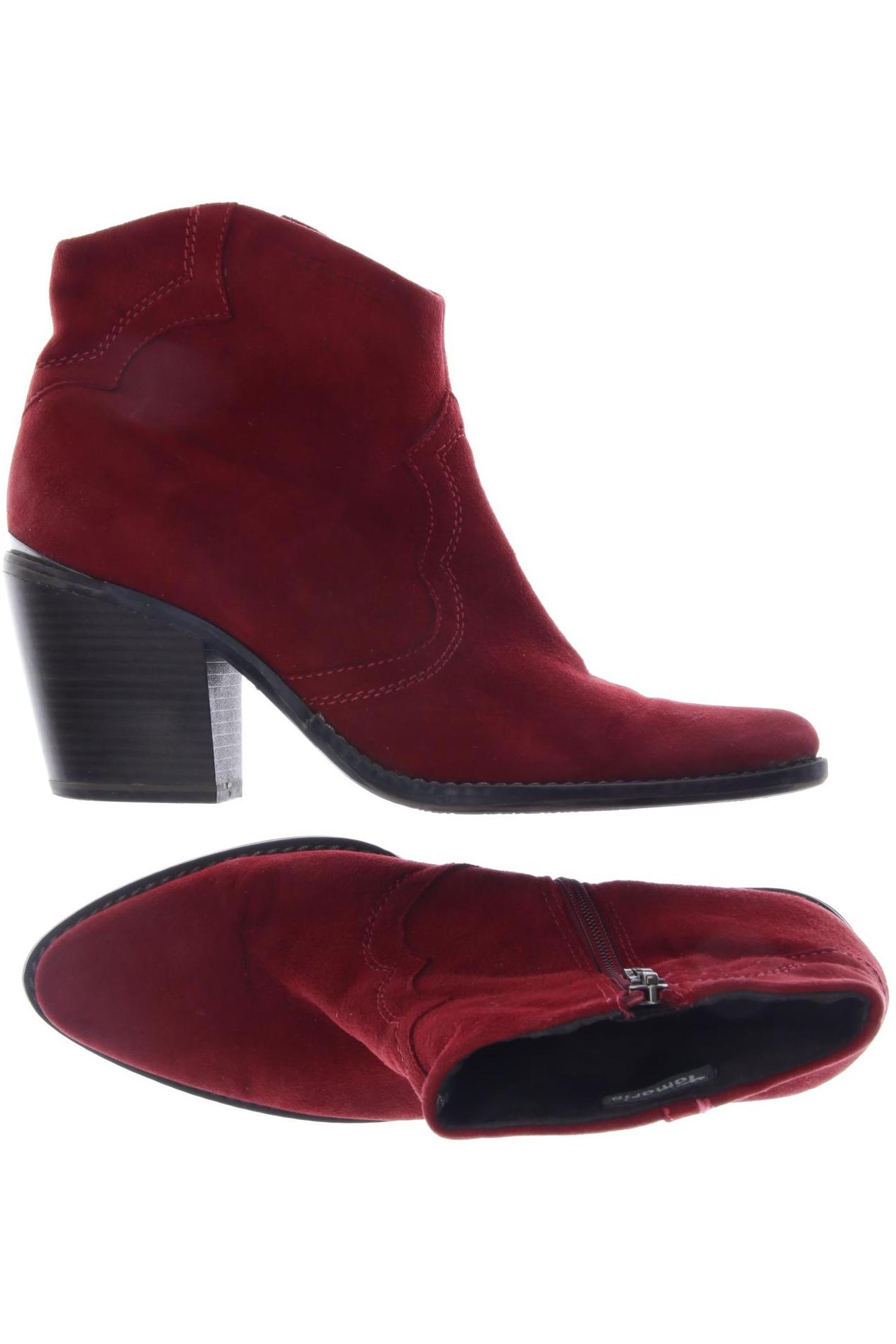 

Tamaris Damen Stiefelette, rot, Gr. 40