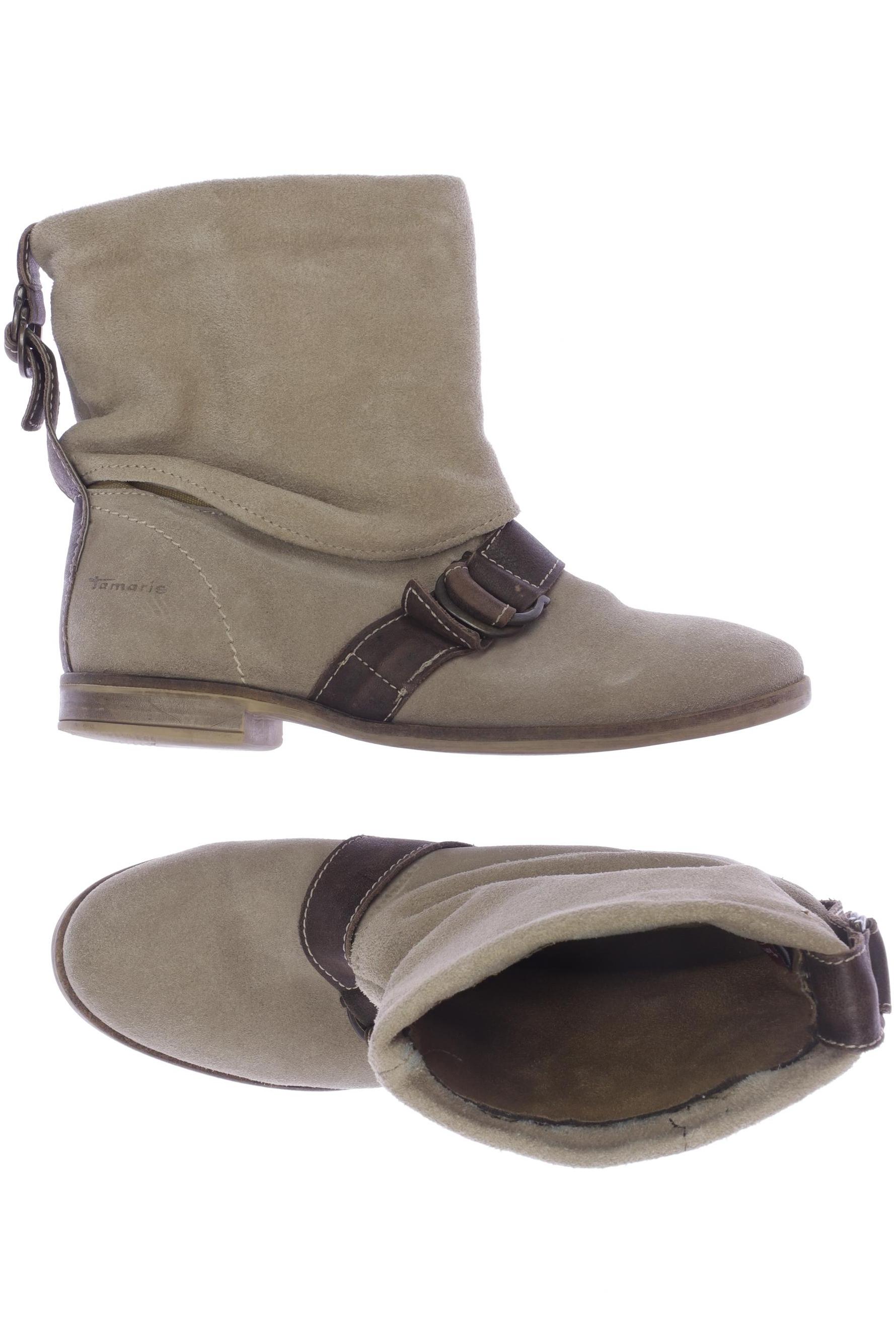

Tamaris Damen Stiefelette, beige, Gr. 38