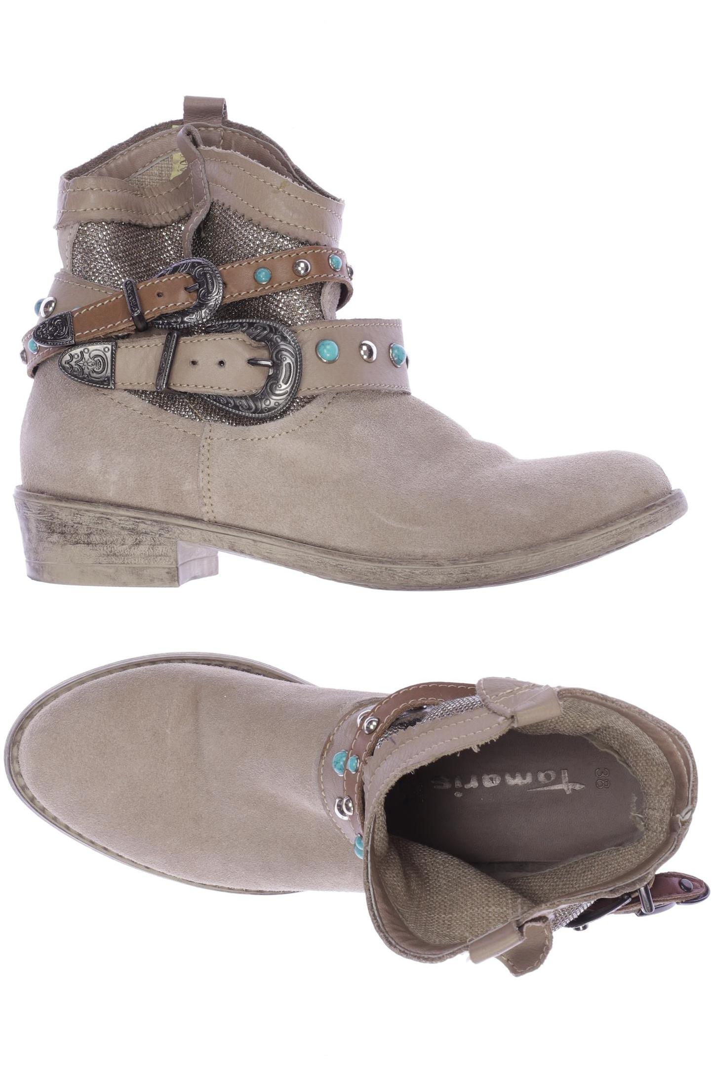 

Tamaris Damen Stiefelette, beige, Gr. 38