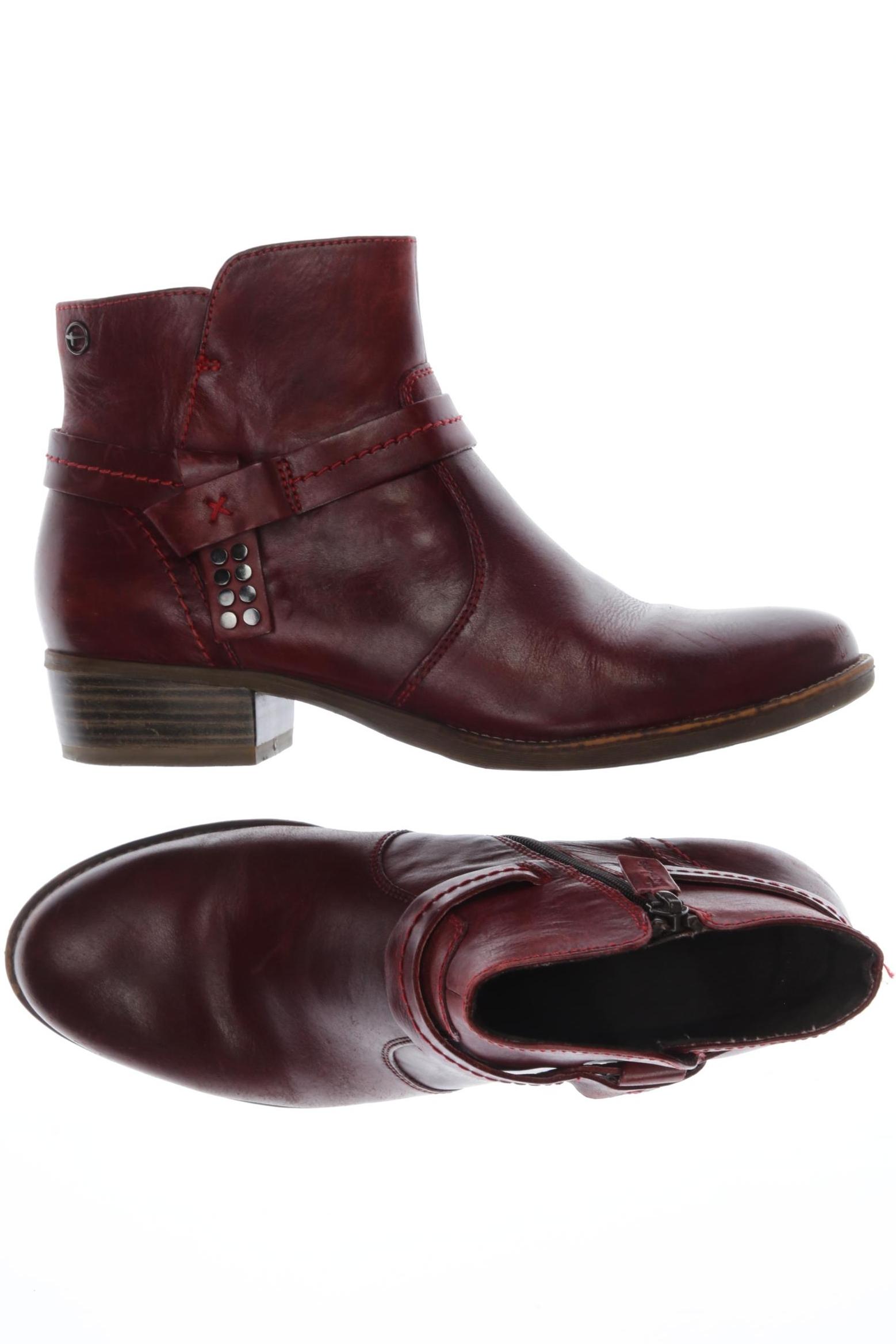 

Tamaris Damen Stiefelette, bordeaux, Gr. 38
