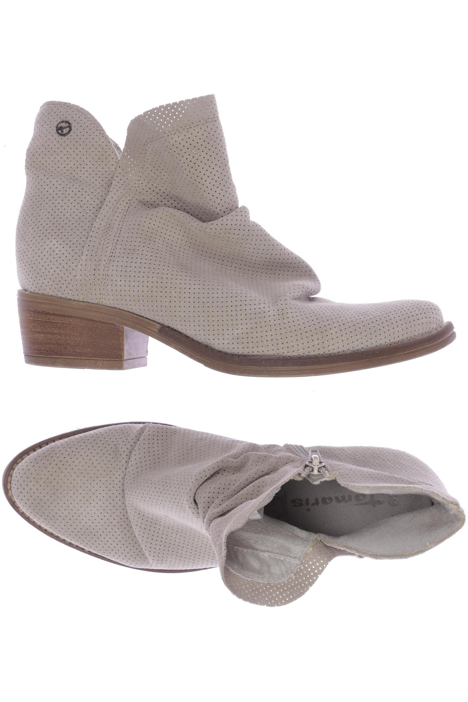 

Tamaris Damen Stiefelette, cremeweiß, Gr. 38