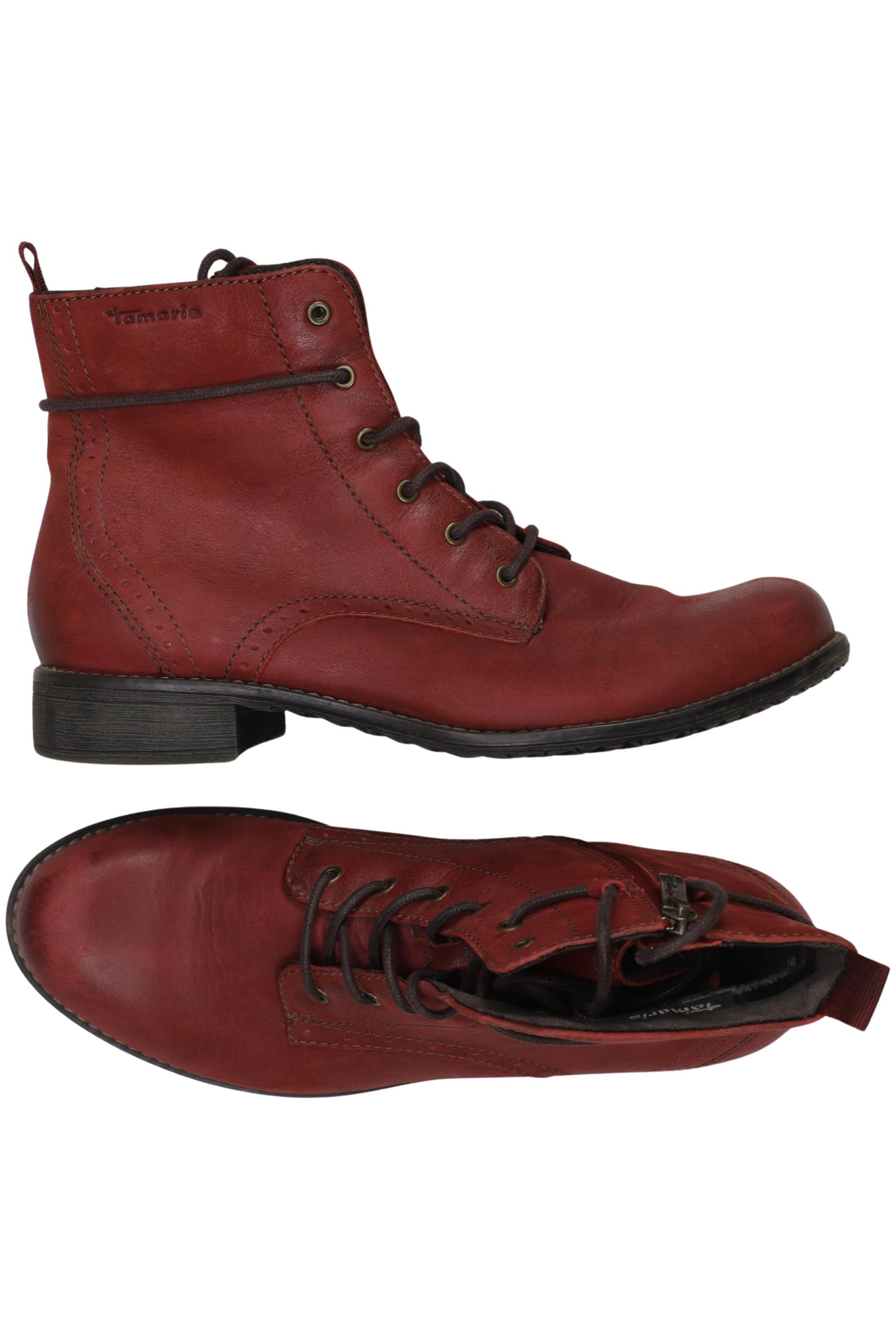 

Tamaris Damen Stiefelette, rot, Gr. 40