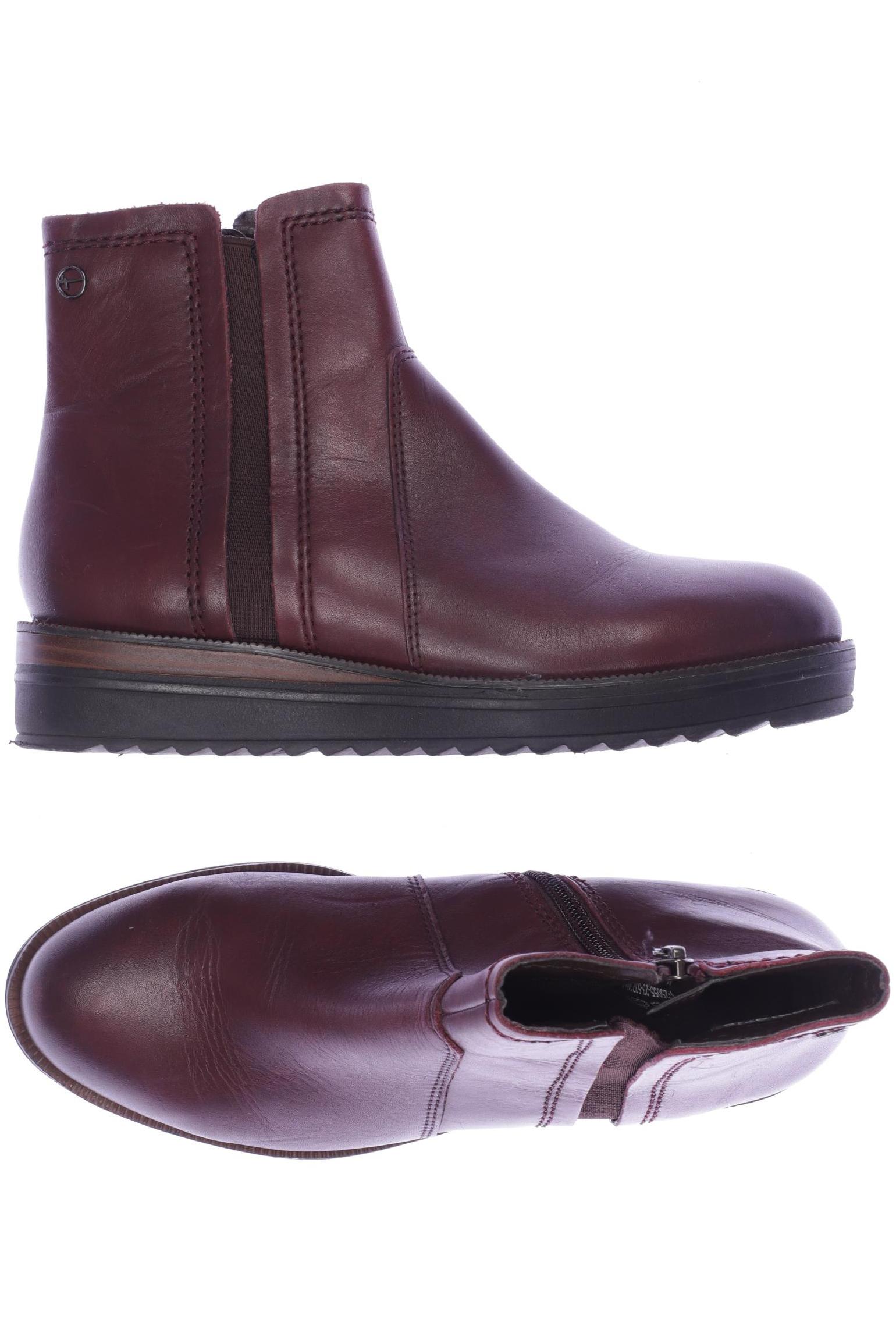

Tamaris Damen Stiefelette, bordeaux, Gr. 36