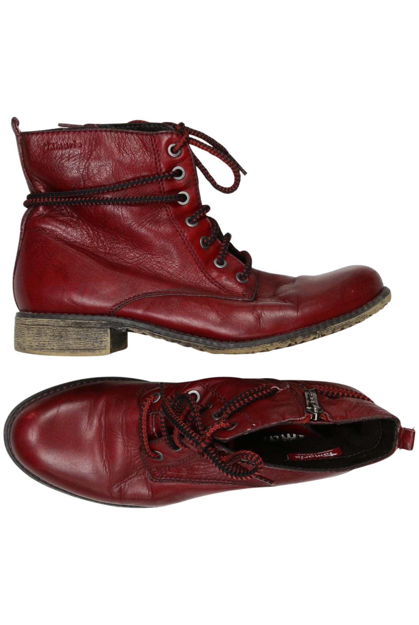 

Tamaris Damen Stiefelette, bordeaux, Gr. 40