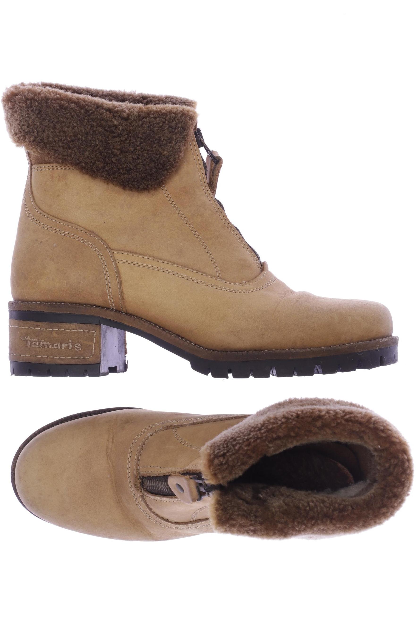 

Tamaris Damen Stiefelette, beige, Gr. 39