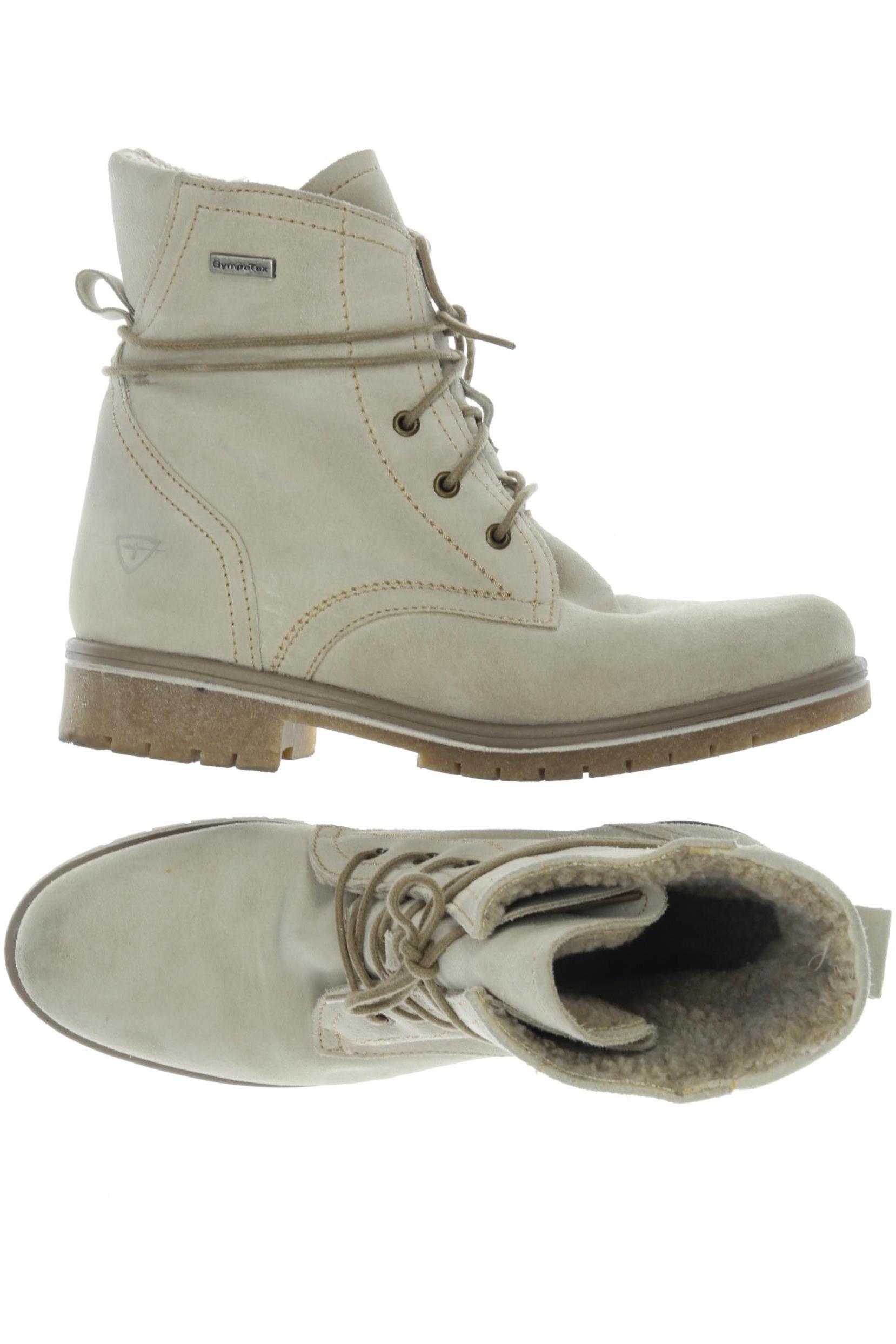 

Tamaris Damen Stiefelette, cremeweiß, Gr. 39