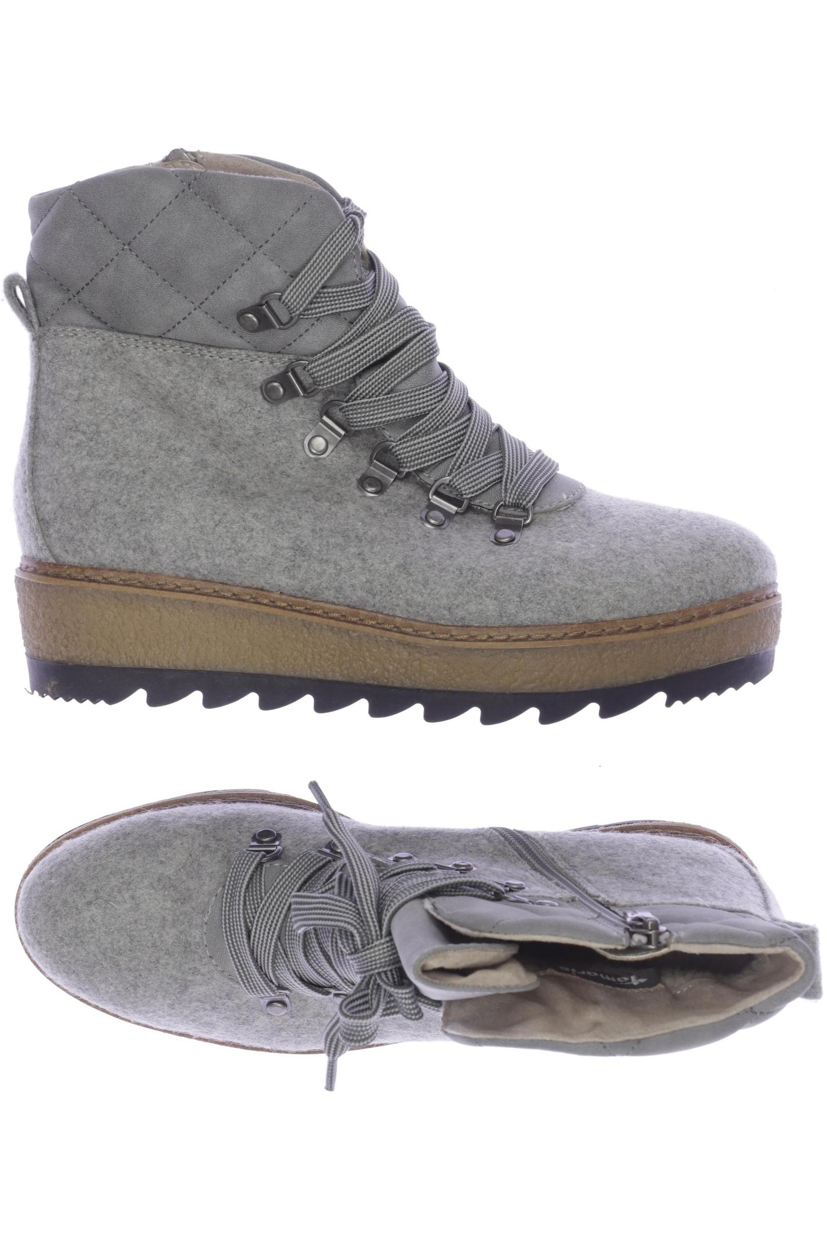 Thumbnail - Tamaris Damen Stiefelette, grau, Gr. 38