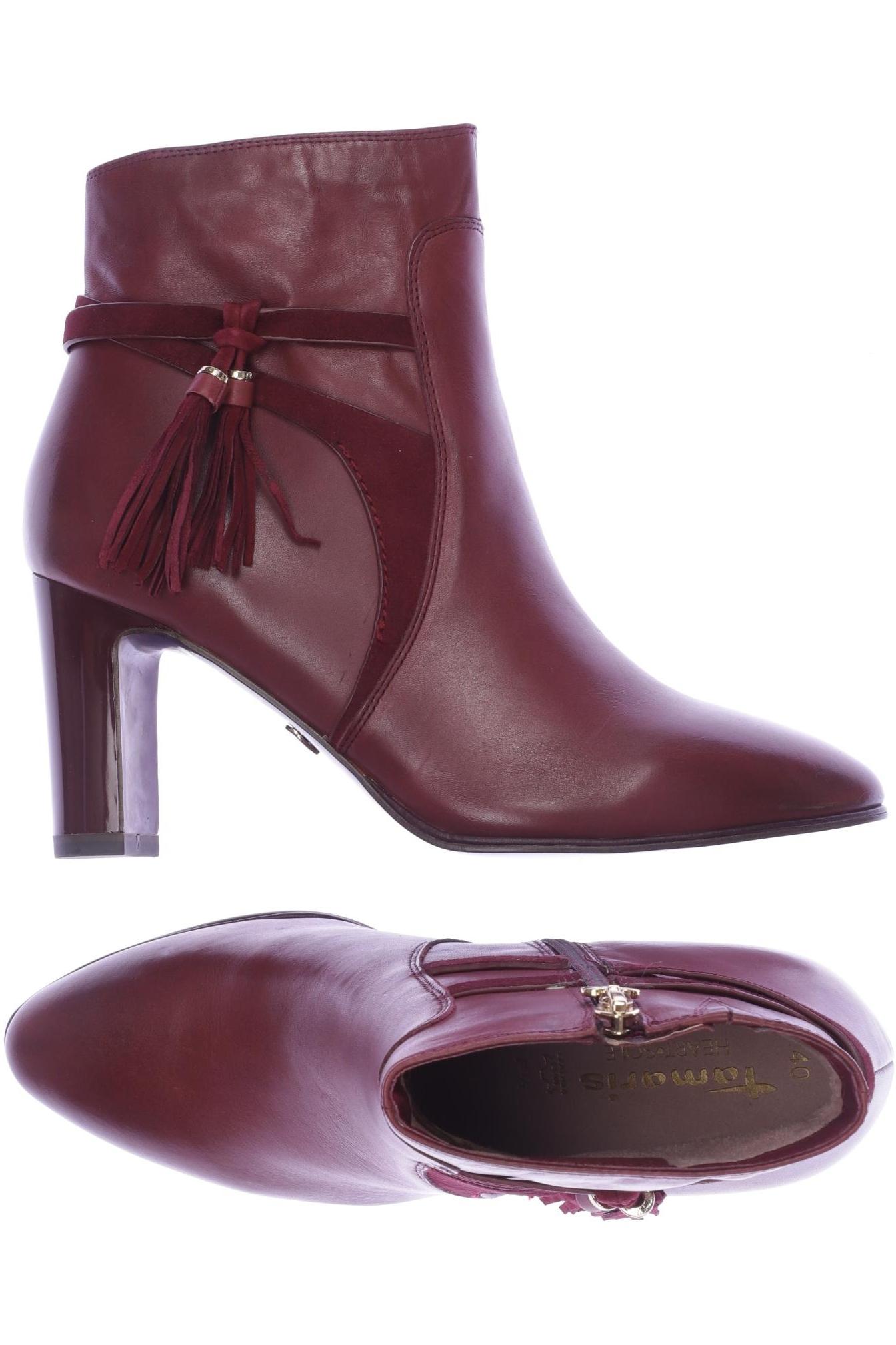 

Tamaris Damen Stiefelette, bordeaux, Gr. 40