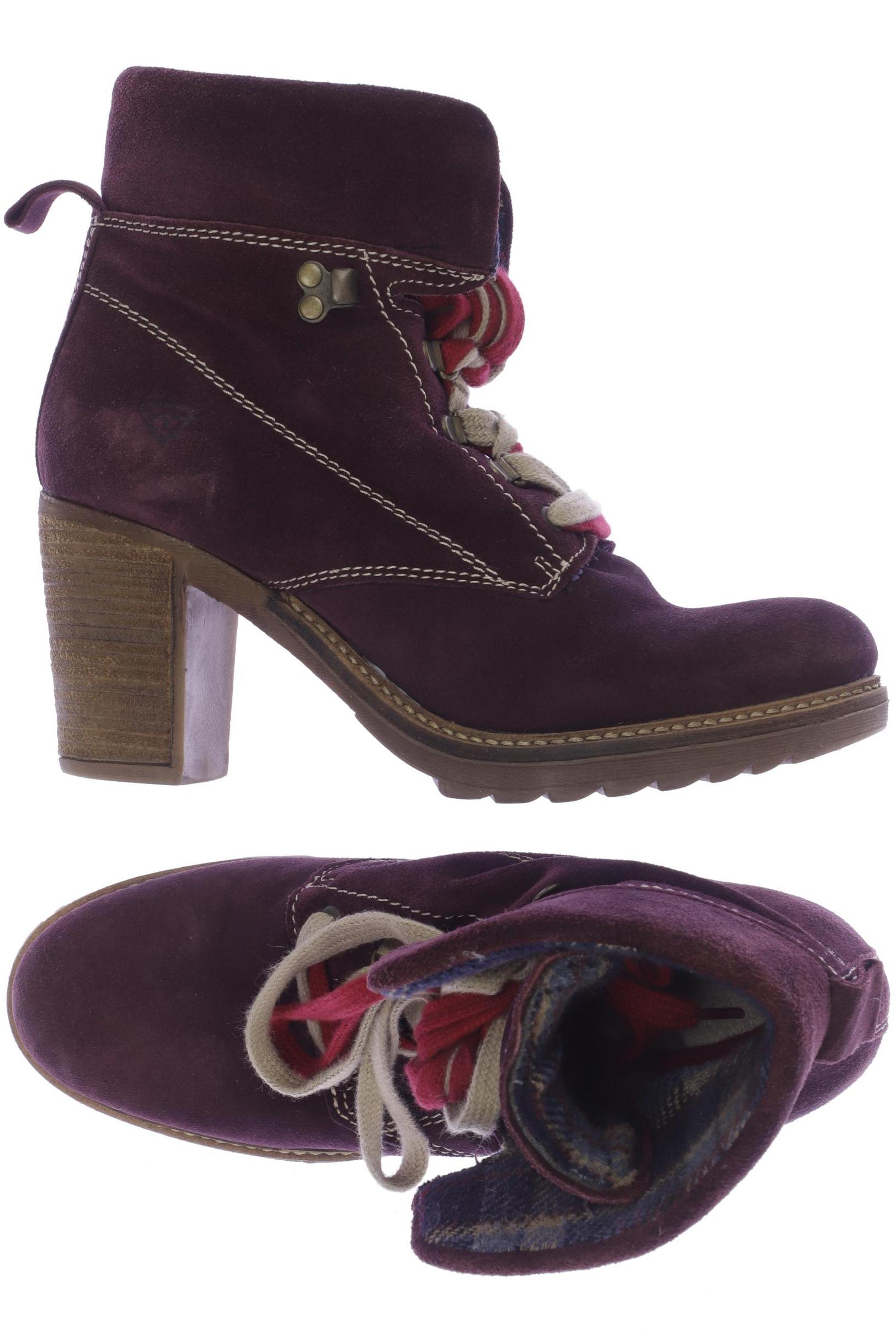 

Tamaris Damen Stiefelette, bordeaux, Gr. 40