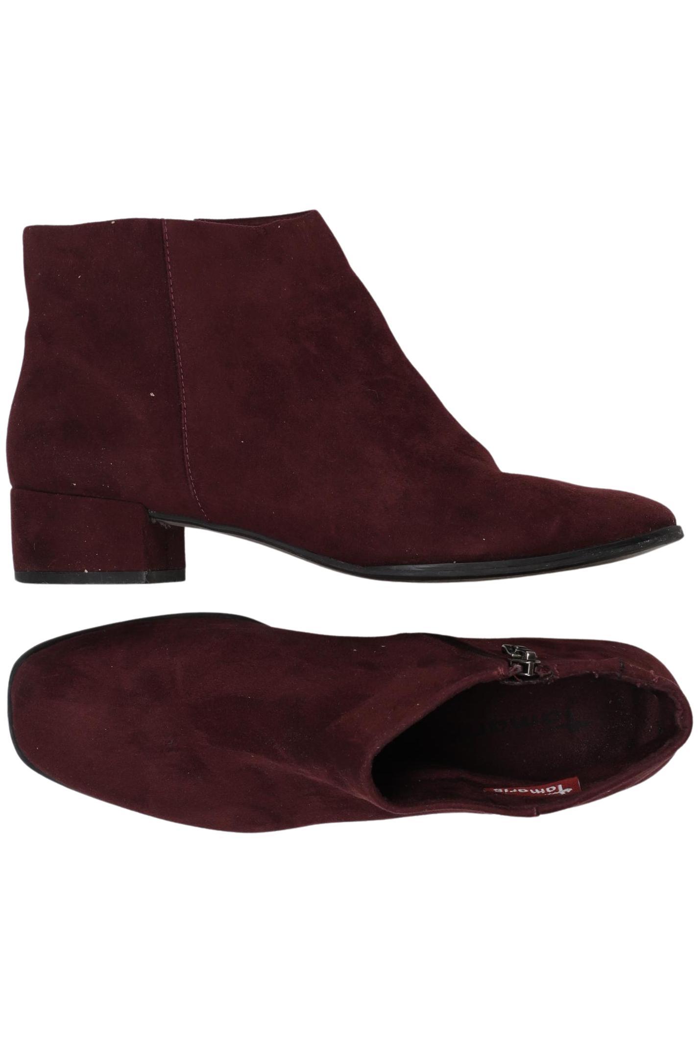 

Tamaris Damen Stiefelette, bordeaux, Gr. 39
