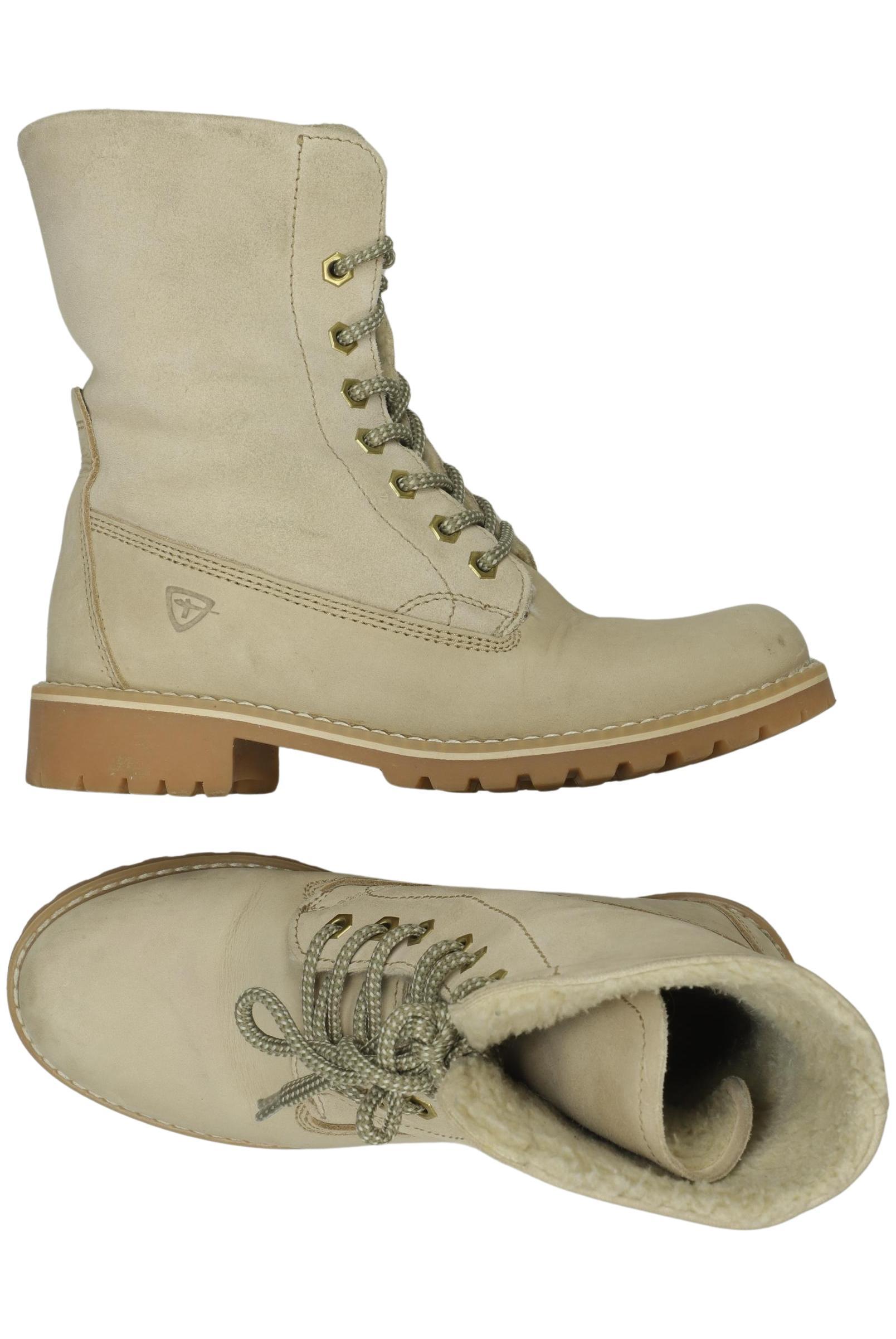 

Tamaris Damen Stiefelette, cremeweiß, Gr. 37
