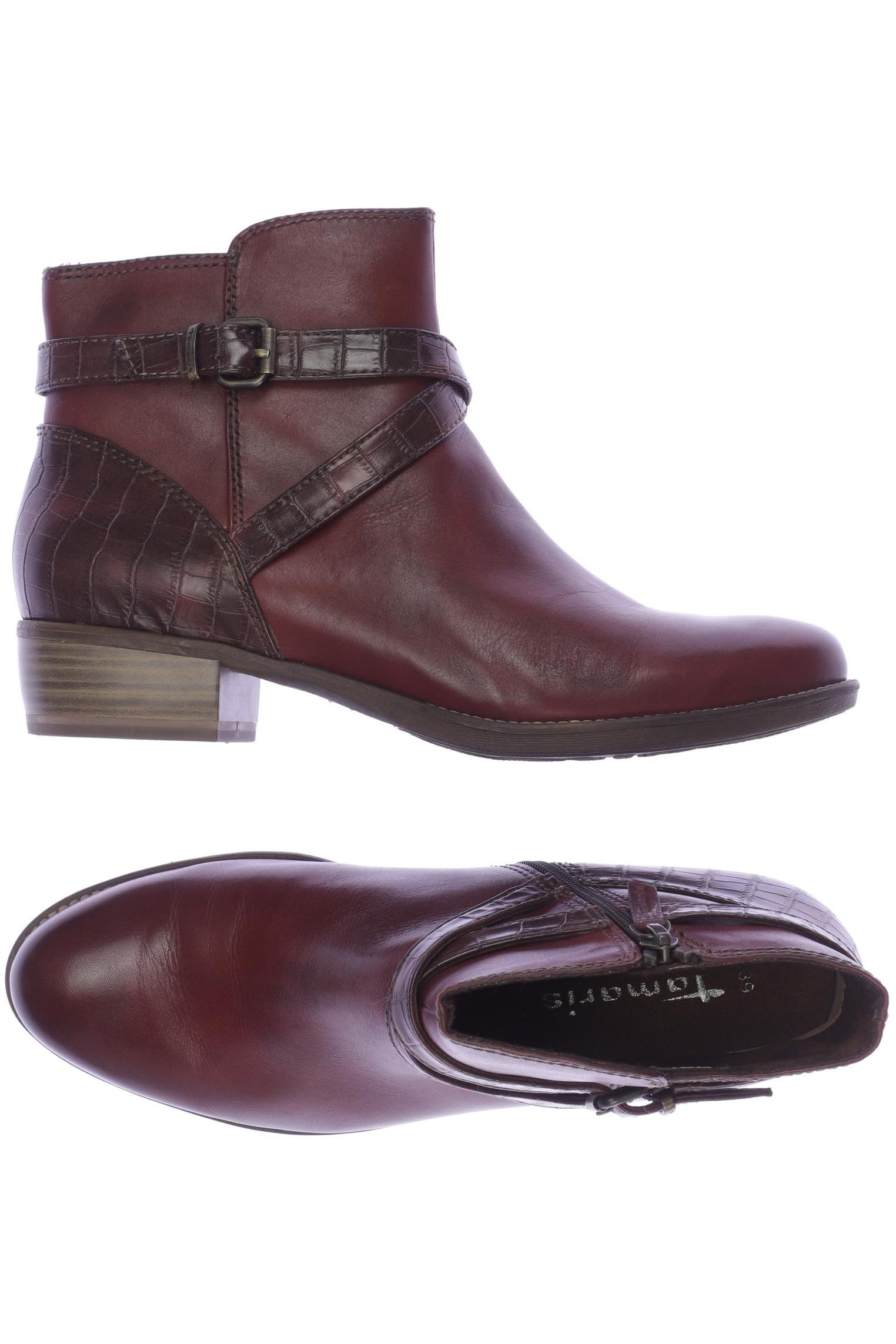 

Tamaris Damen Stiefelette, bordeaux, Gr. 39