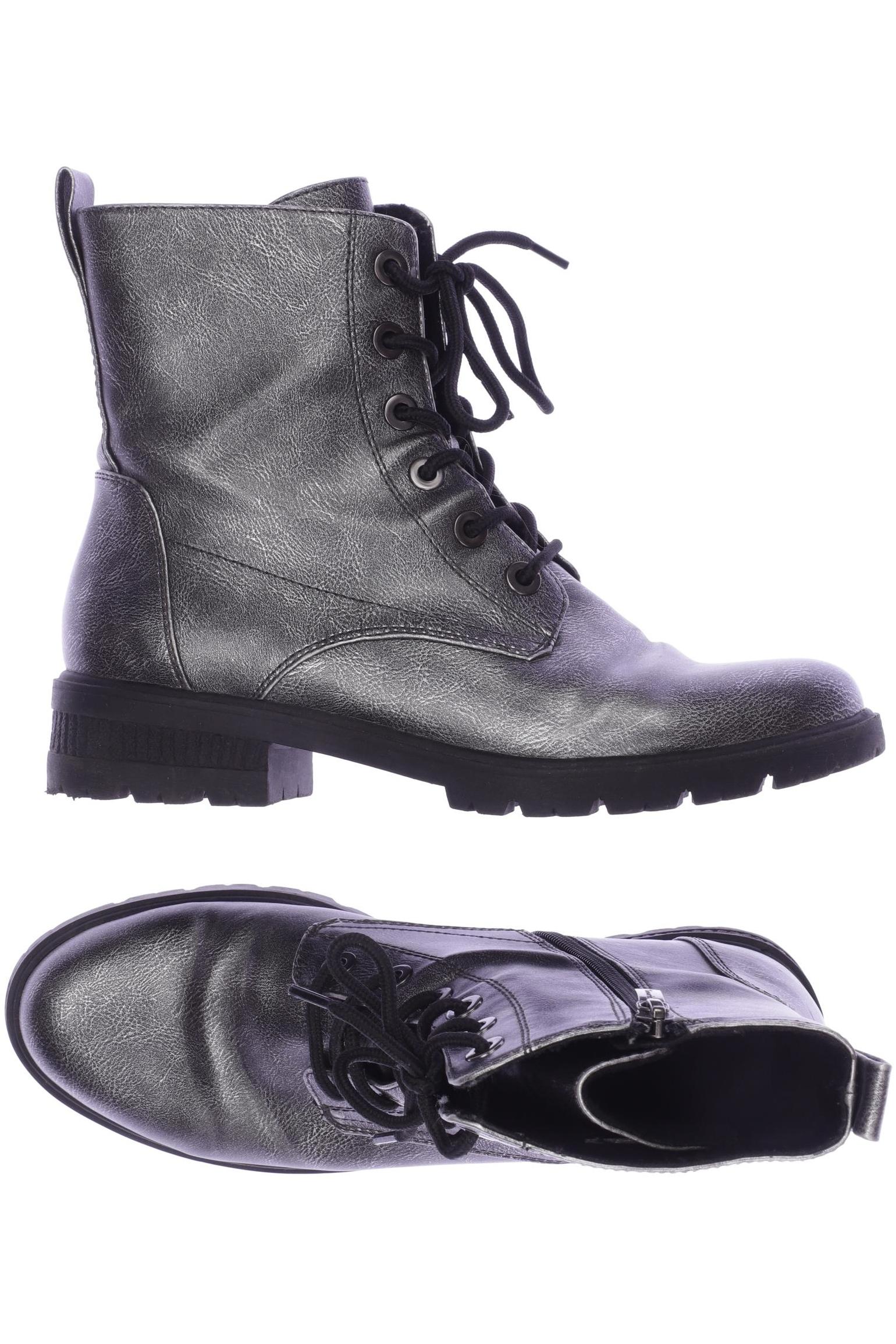 

Tamaris Damen Stiefelette, silber, Gr. 38