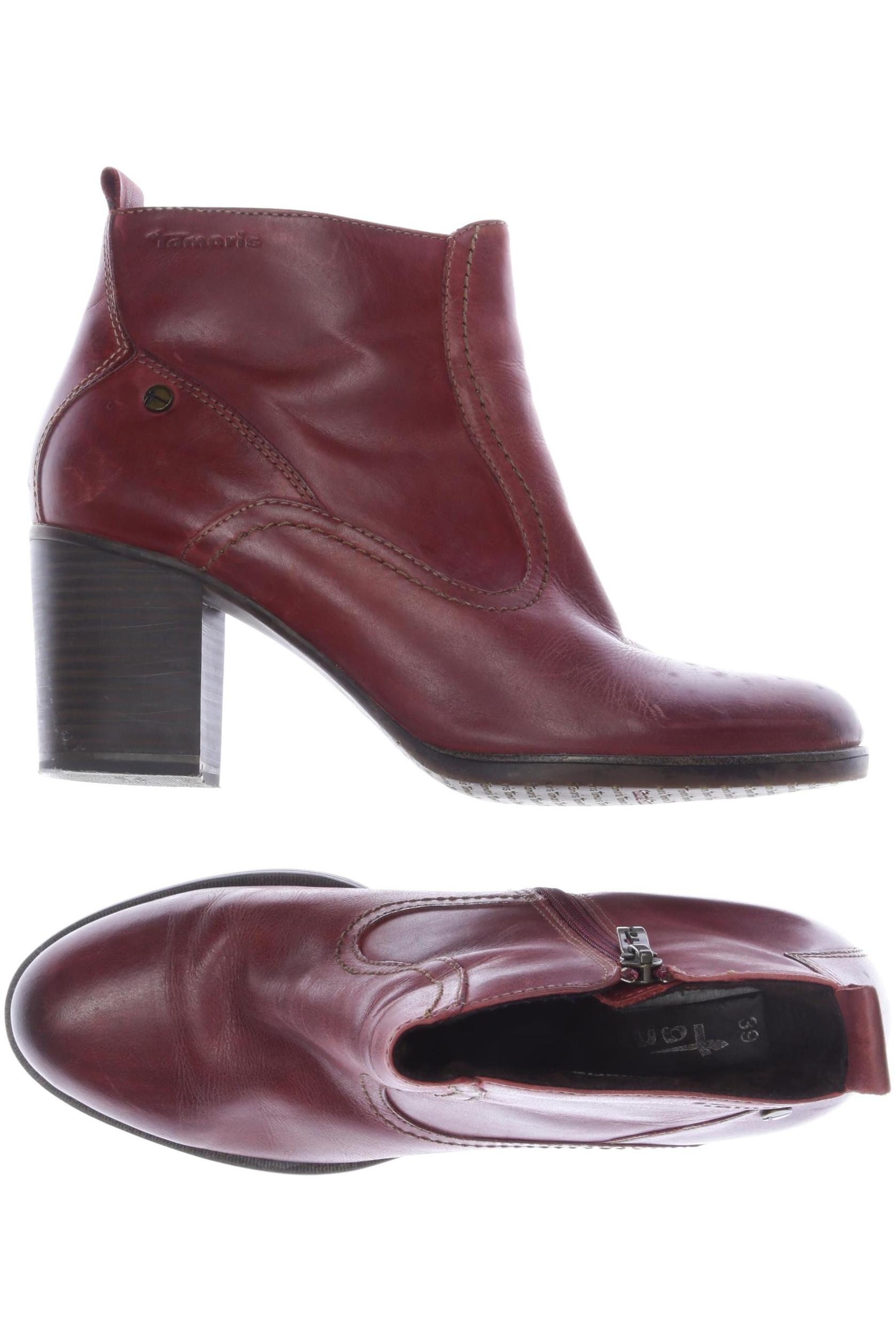 

Tamaris Damen Stiefelette, bordeaux, Gr. 39