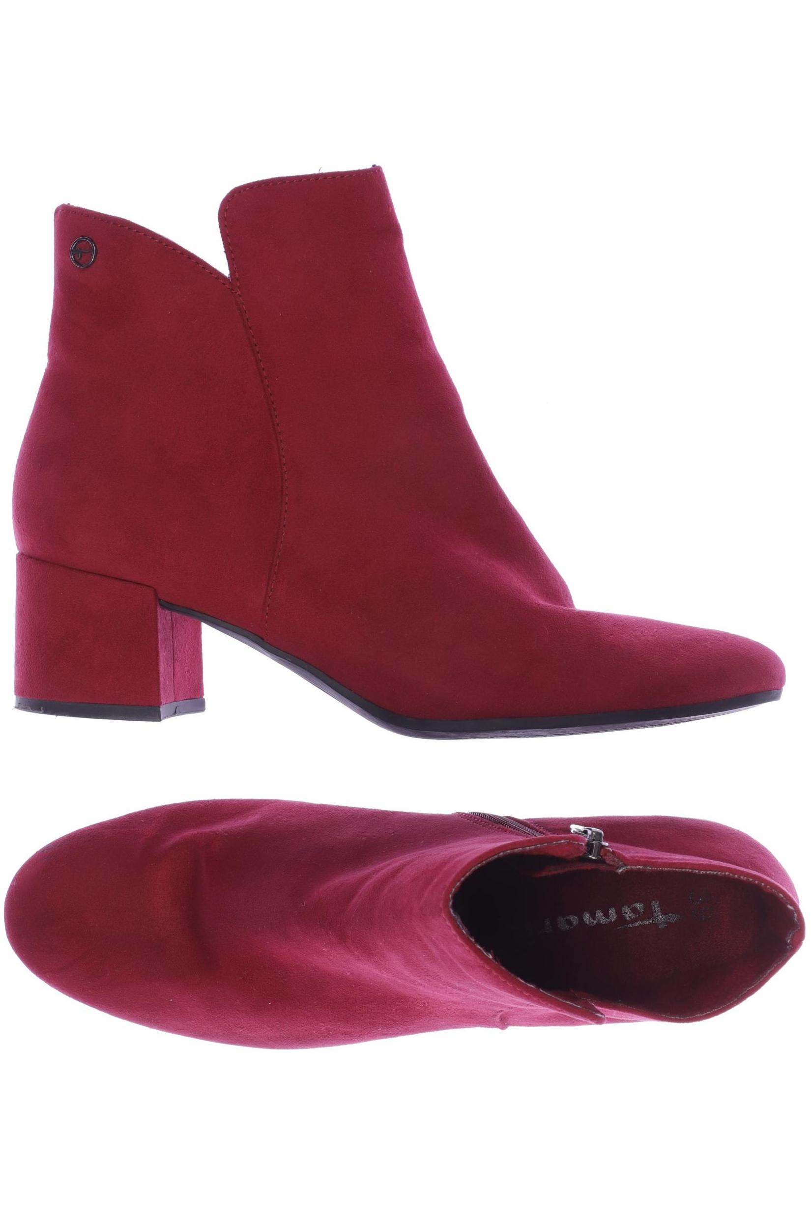 

Tamaris Damen Stiefelette, bordeaux, Gr. 39