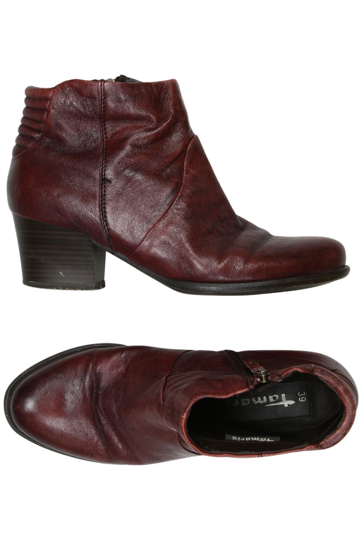 

Tamaris Damen Stiefelette, bordeaux, Gr. 39