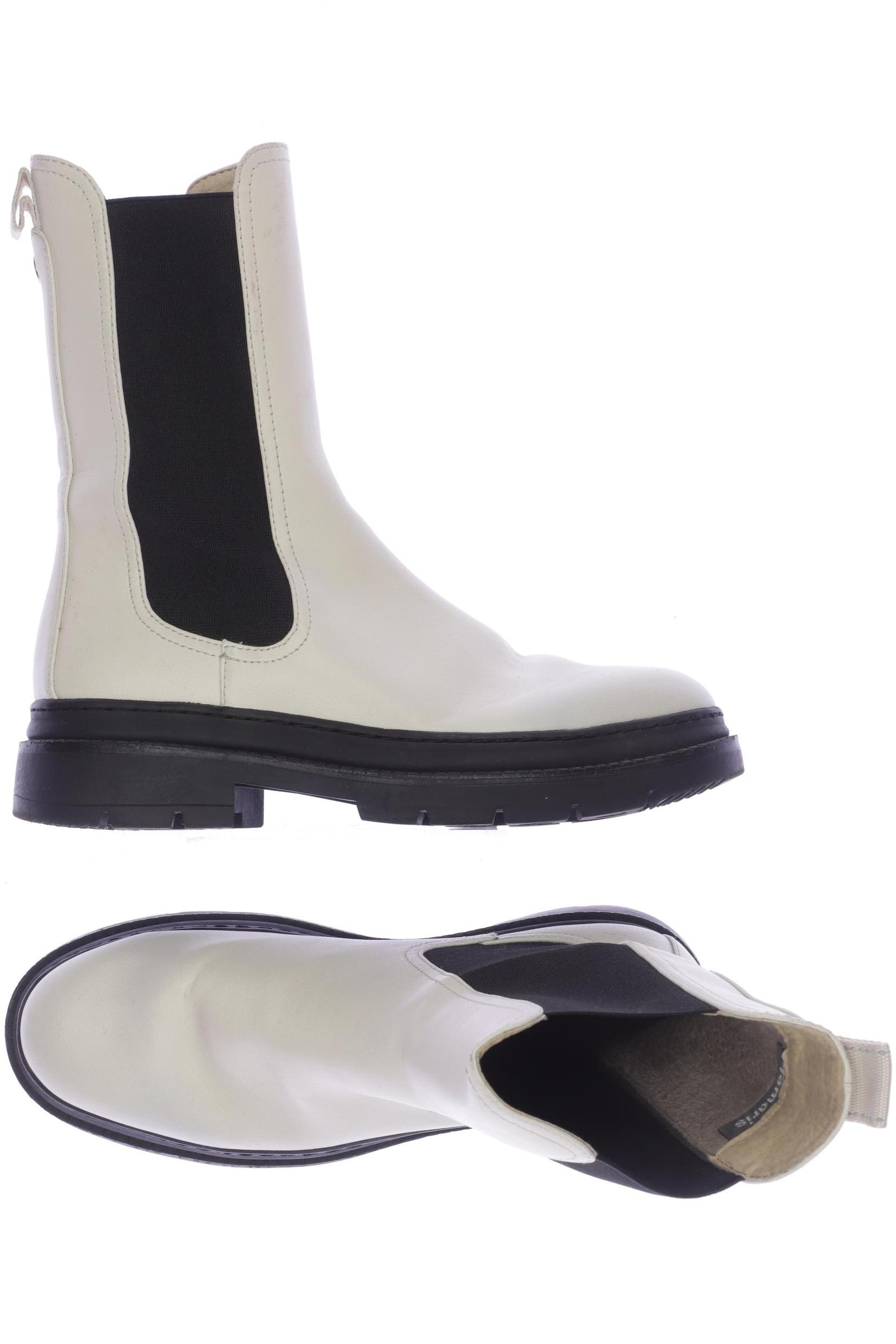 

Tamaris Damen Stiefelette, cremeweiß, Gr. 38
