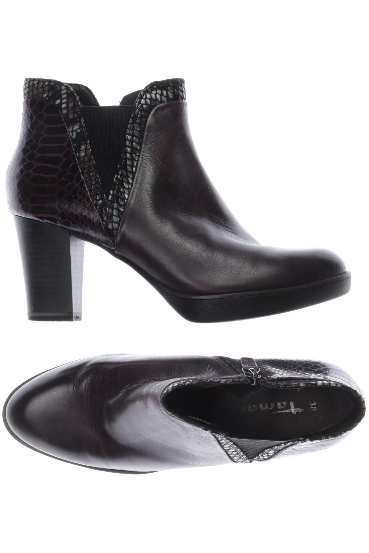 

Tamaris Damen Stiefelette, bordeaux, Gr. 38