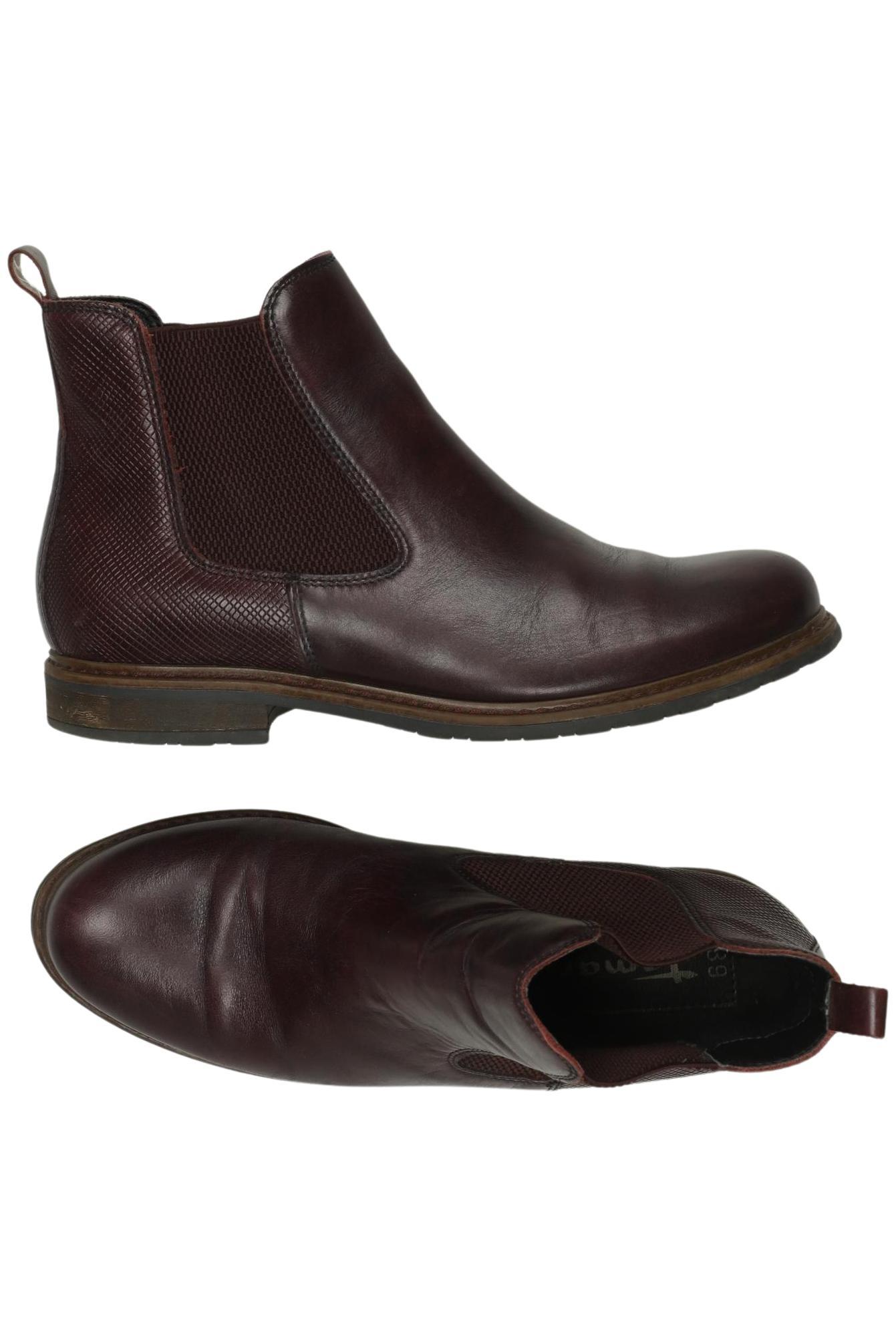 

Tamaris Damen Stiefelette, bordeaux, Gr. 39