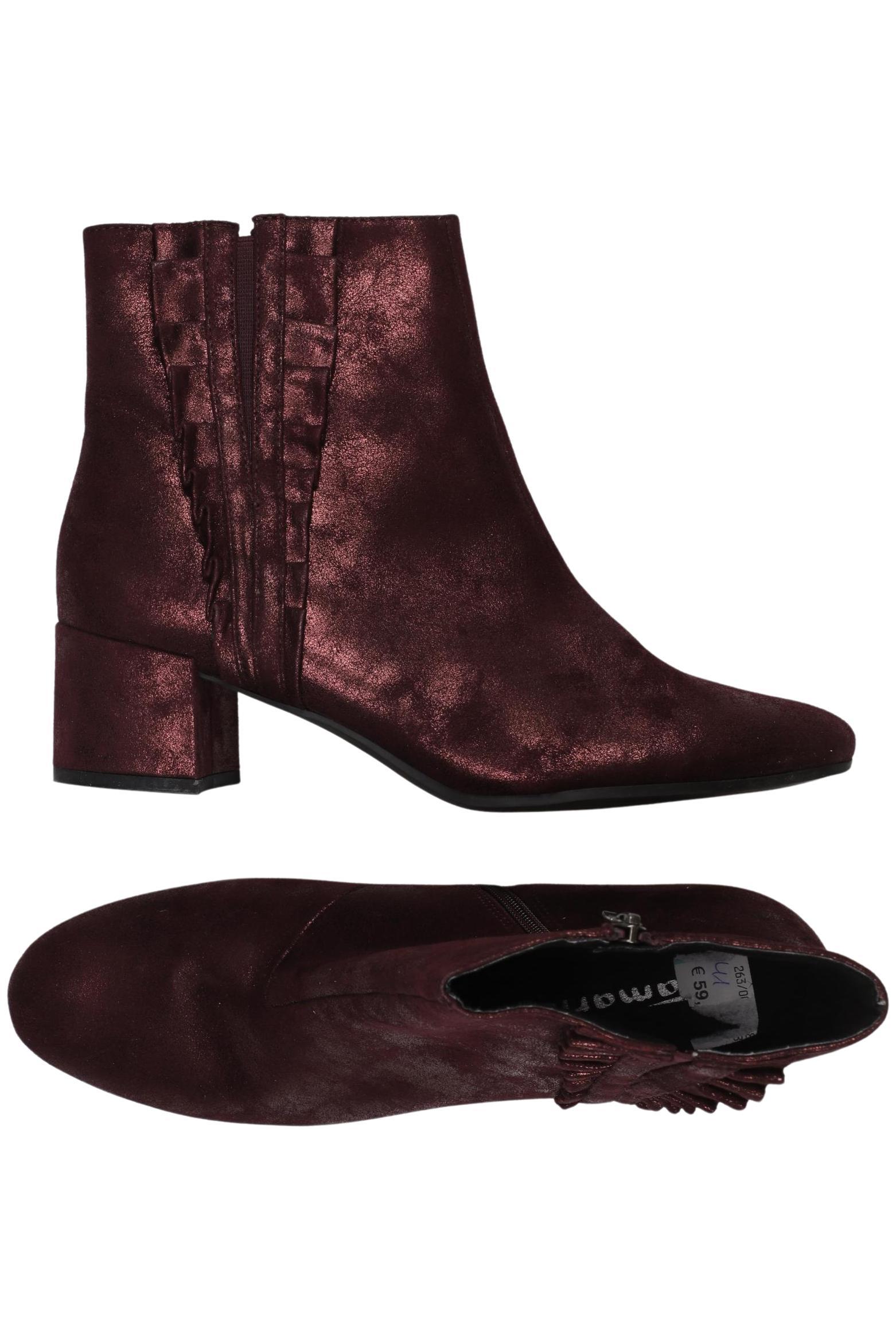 

Tamaris Damen Stiefelette, bordeaux, Gr. 41