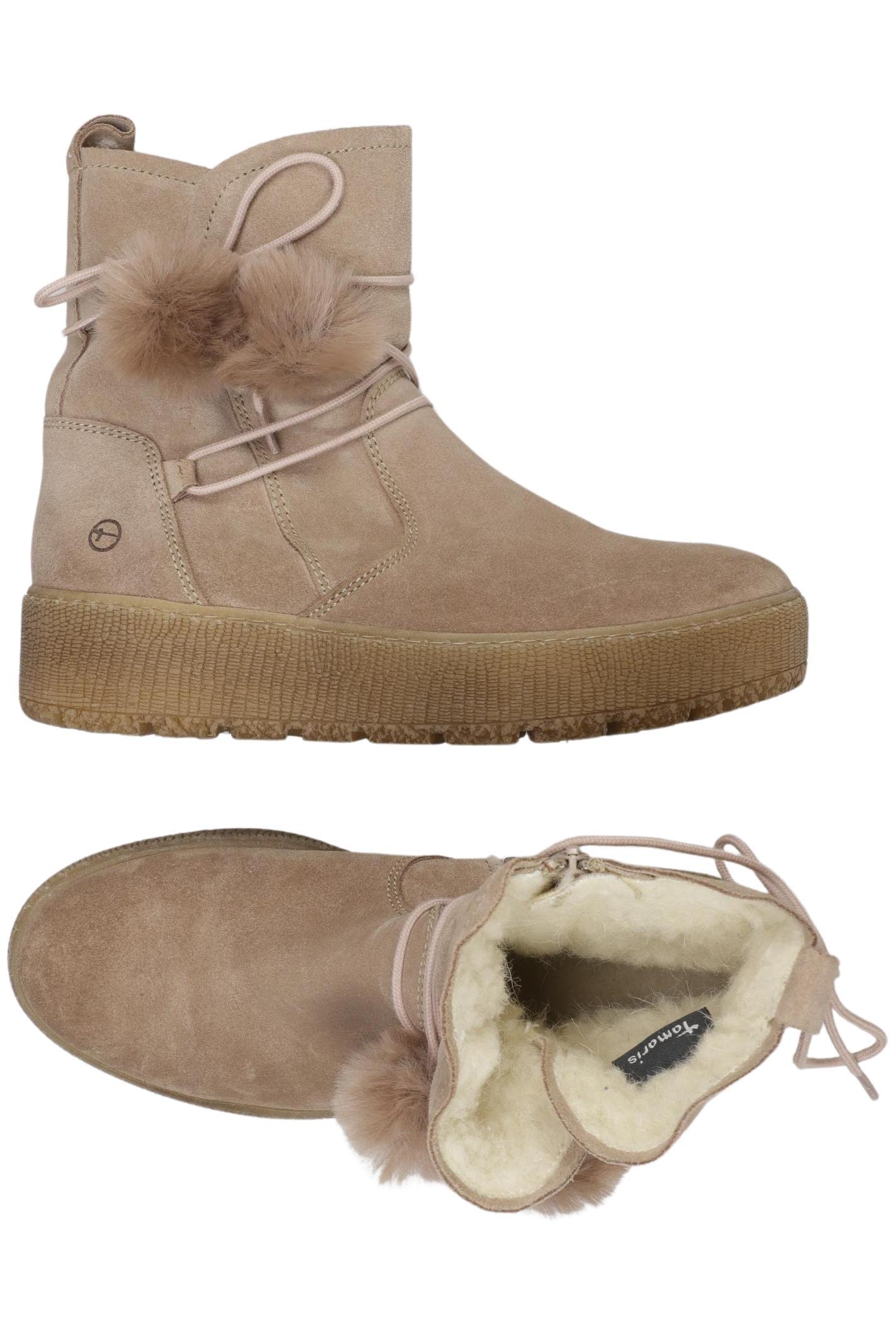 

Tamaris Damen Stiefelette, beige, Gr. 40