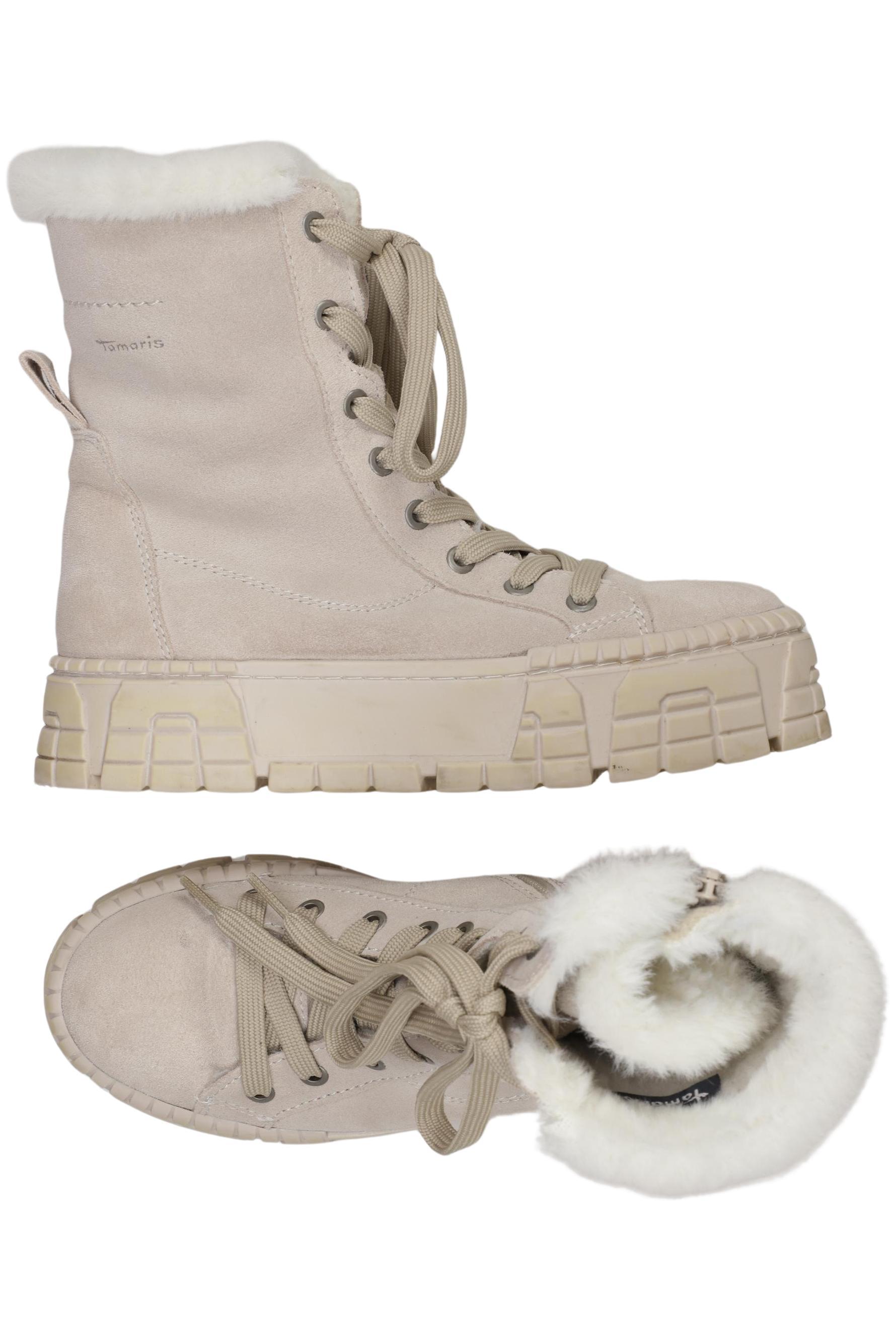 

Tamaris Damen Stiefelette, beige, Gr. 37