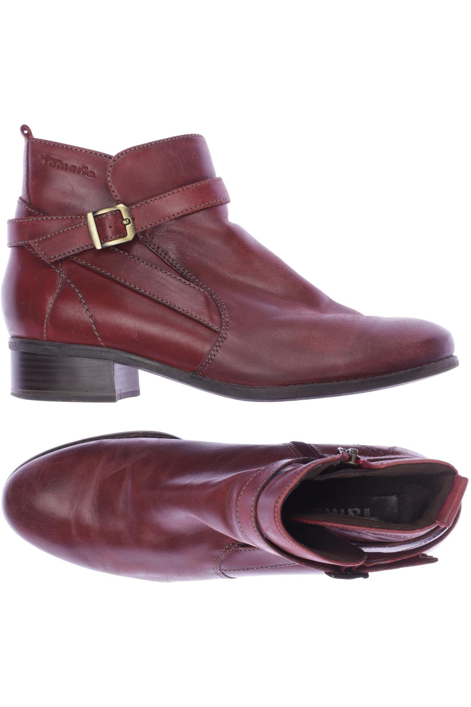 

Tamaris Damen Stiefelette, bordeaux, Gr. 39