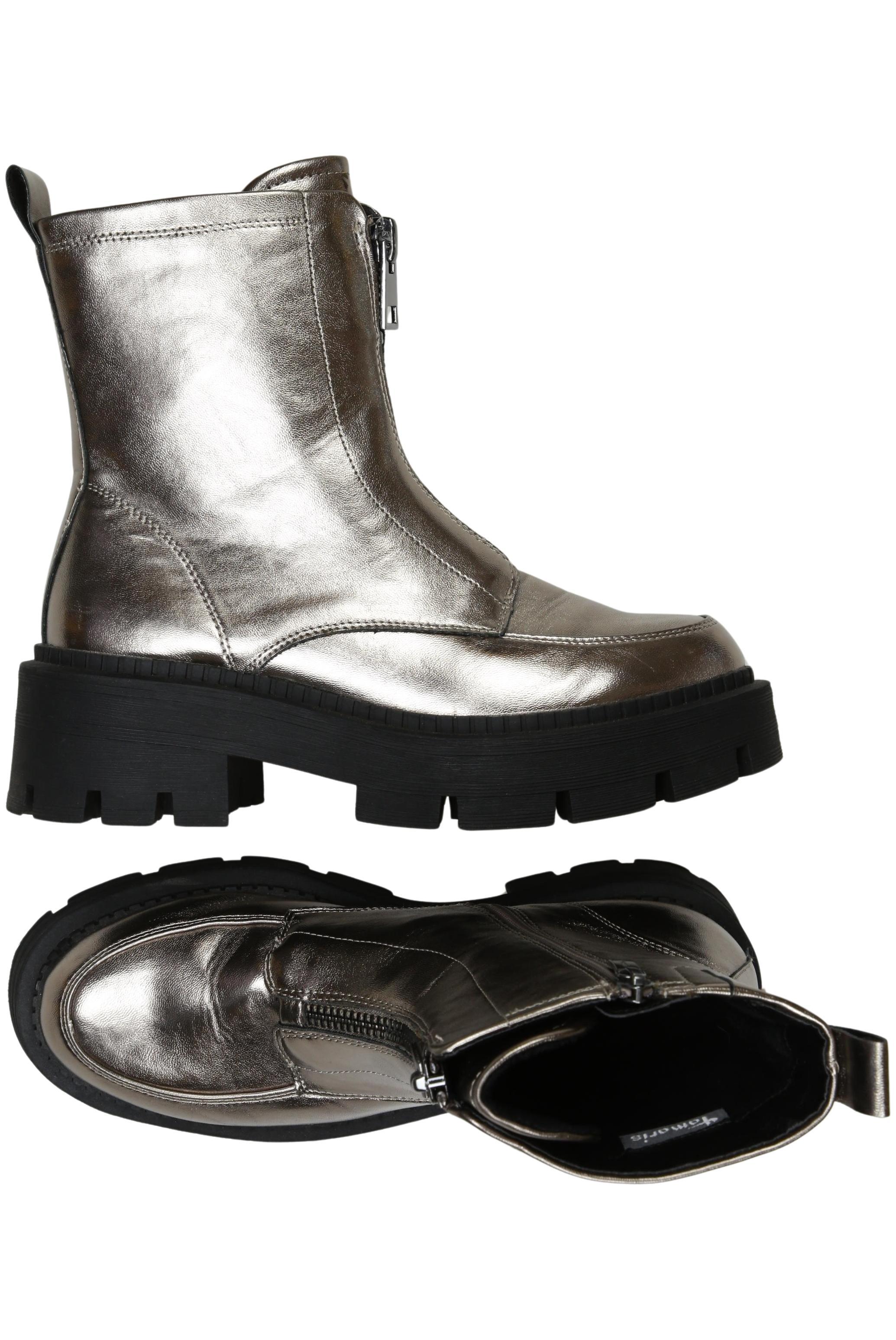 

Tamaris Damen Stiefelette, silber, Gr. 38