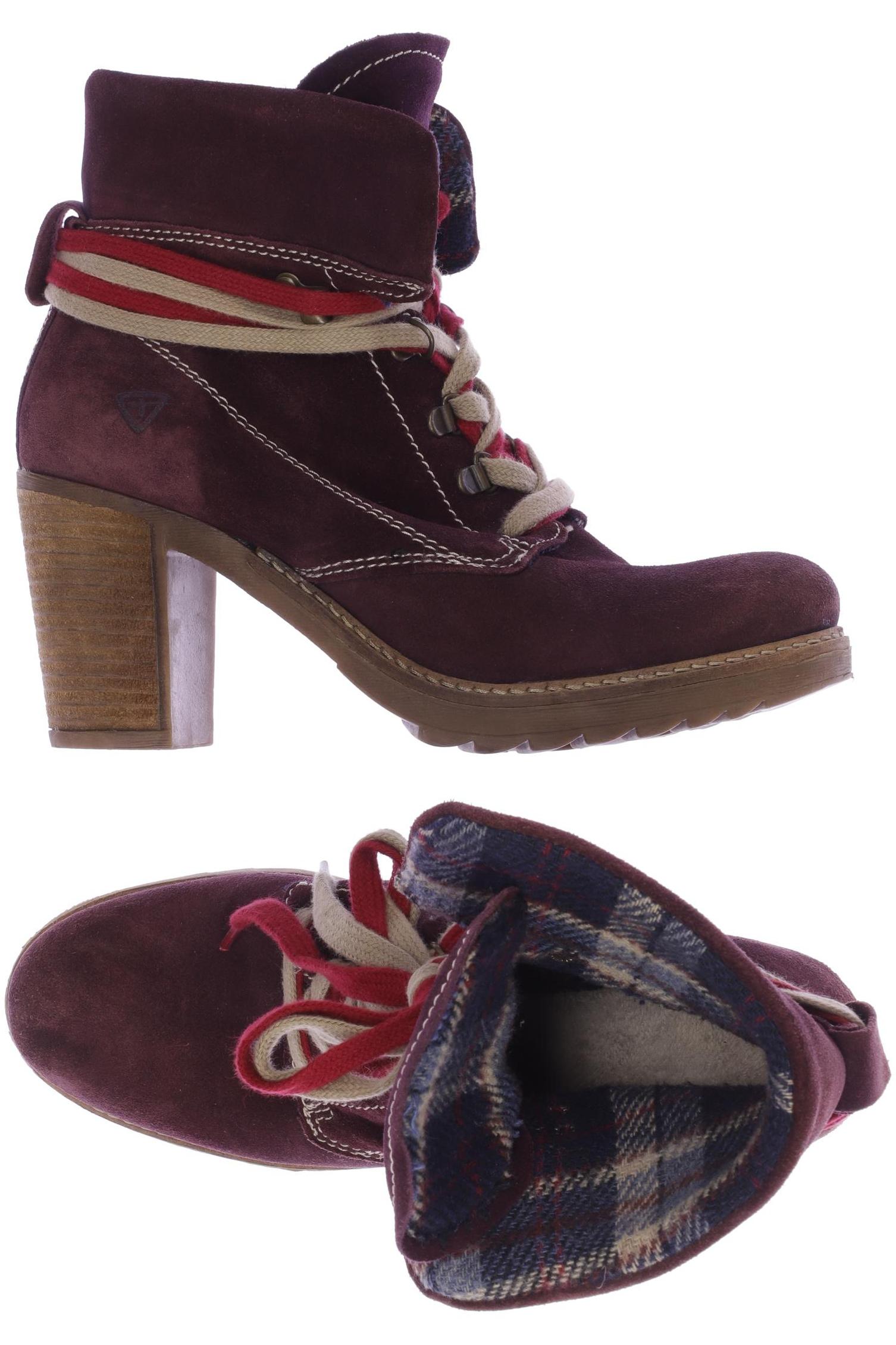 

Tamaris Damen Stiefelette, bordeaux, Gr. 40