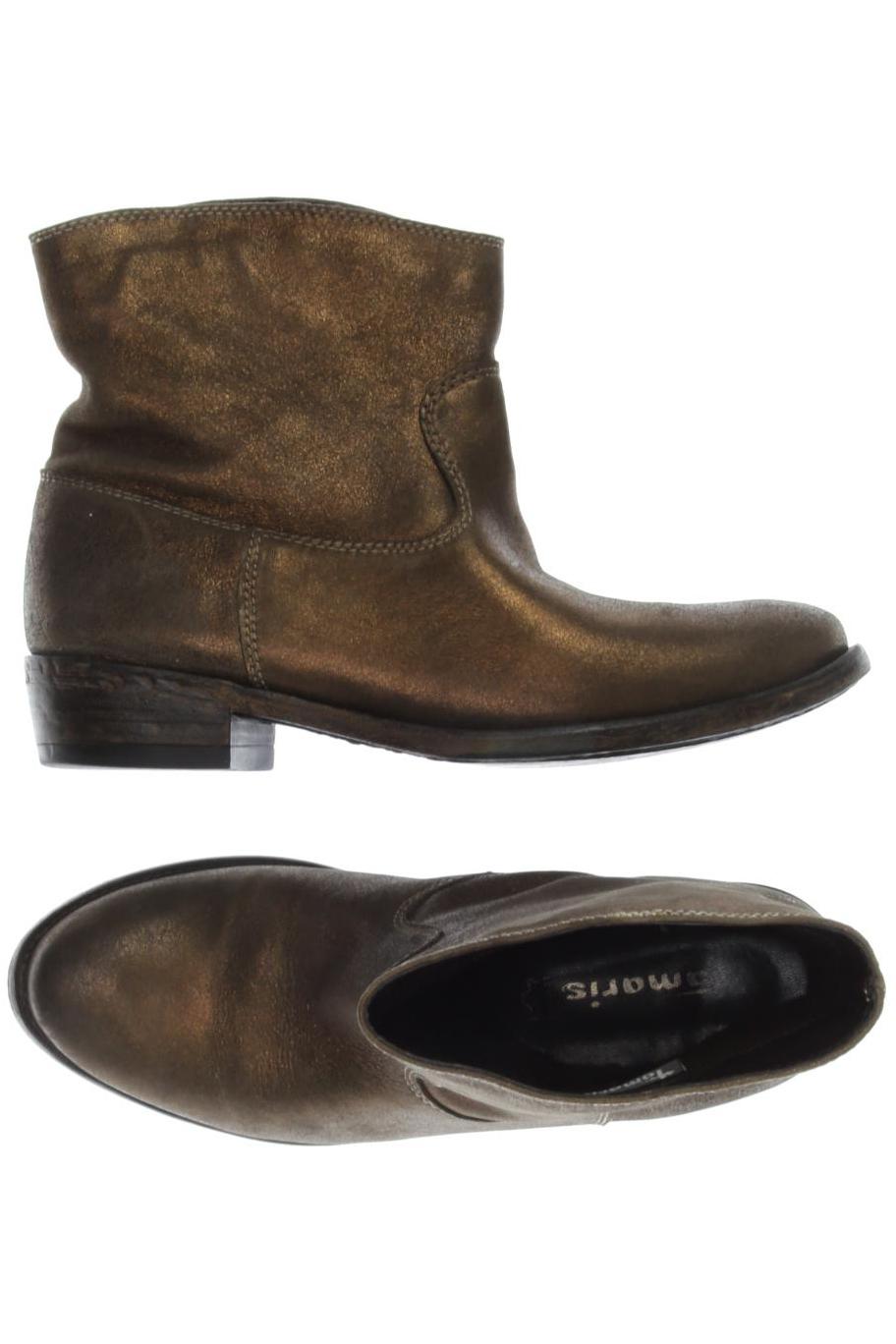 

Tamaris Damen Stiefelette, gold, Gr. 40