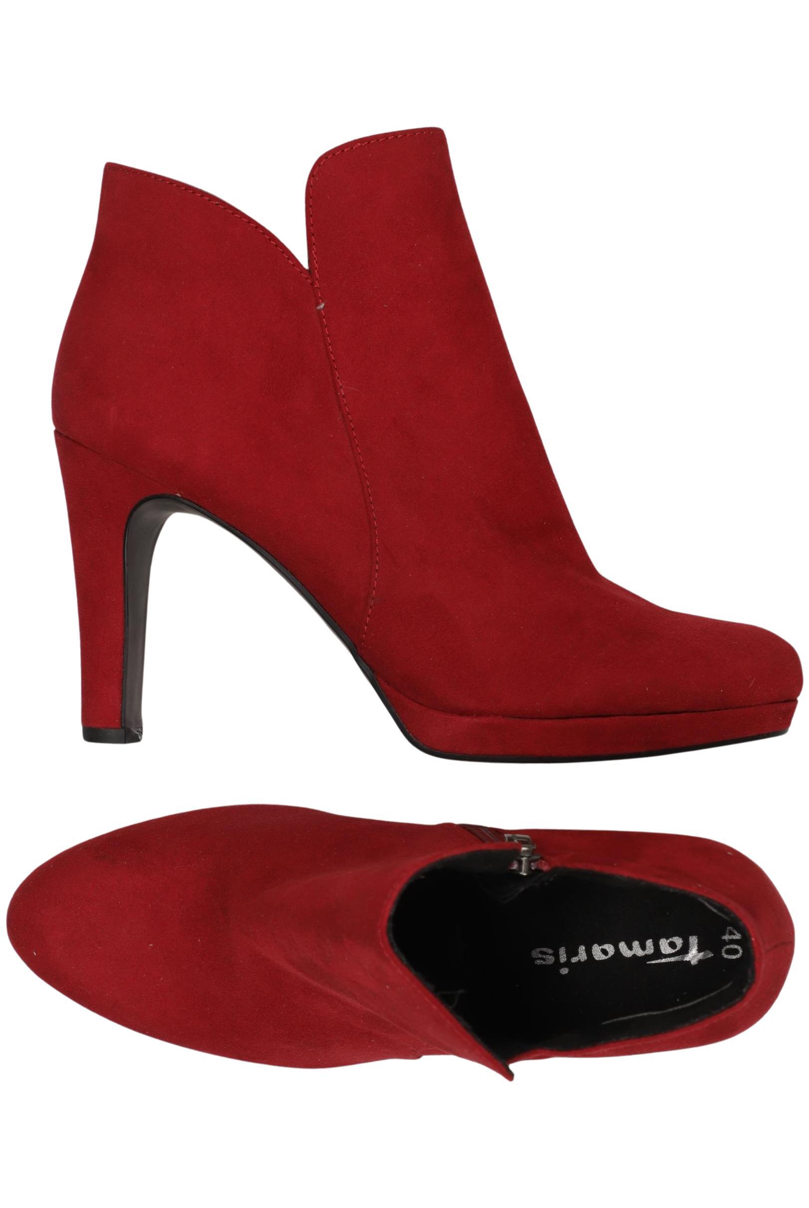 

Tamaris Damen Stiefelette, bordeaux, Gr. 40