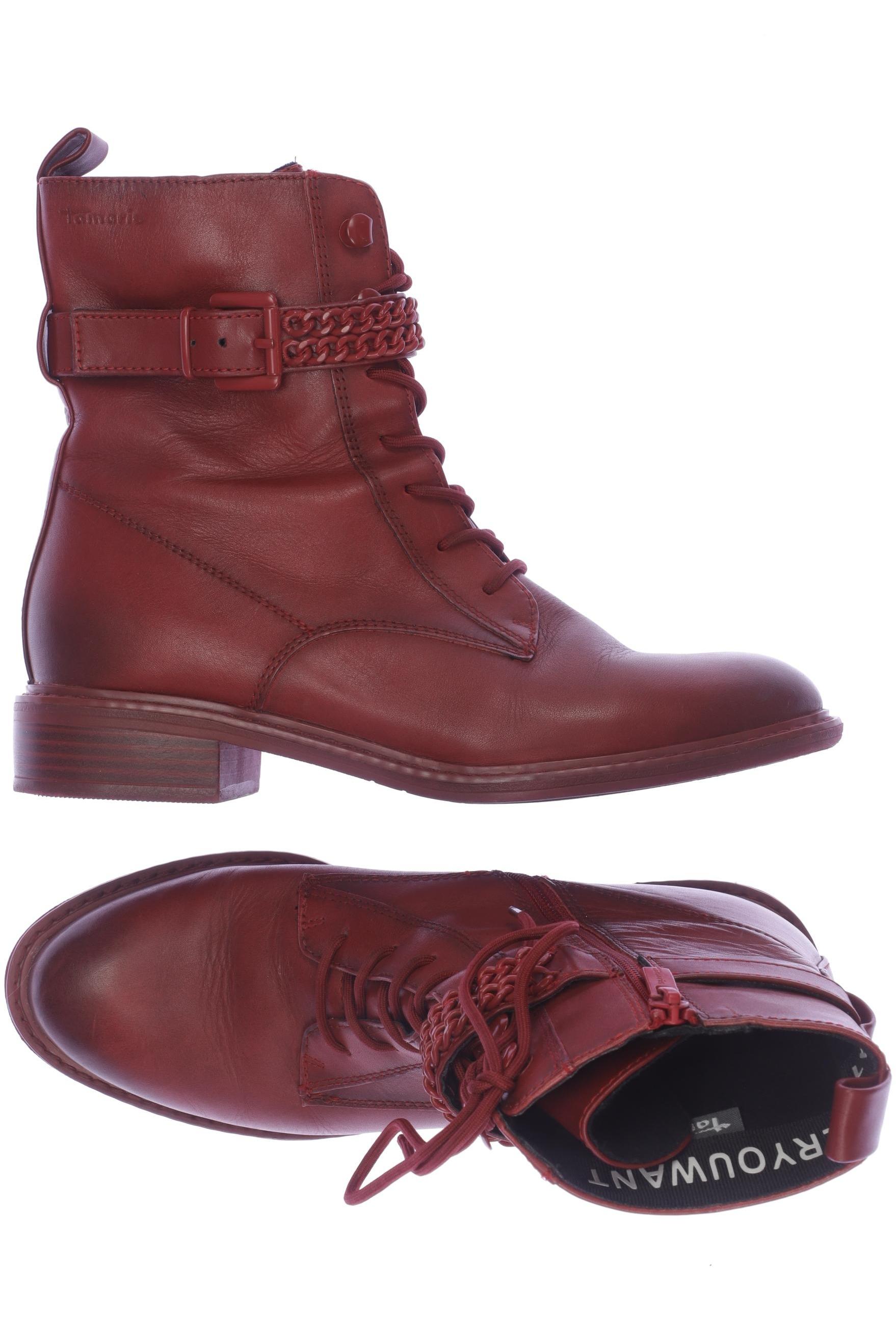 

Tamaris Damen Stiefelette, bordeaux, Gr. 38