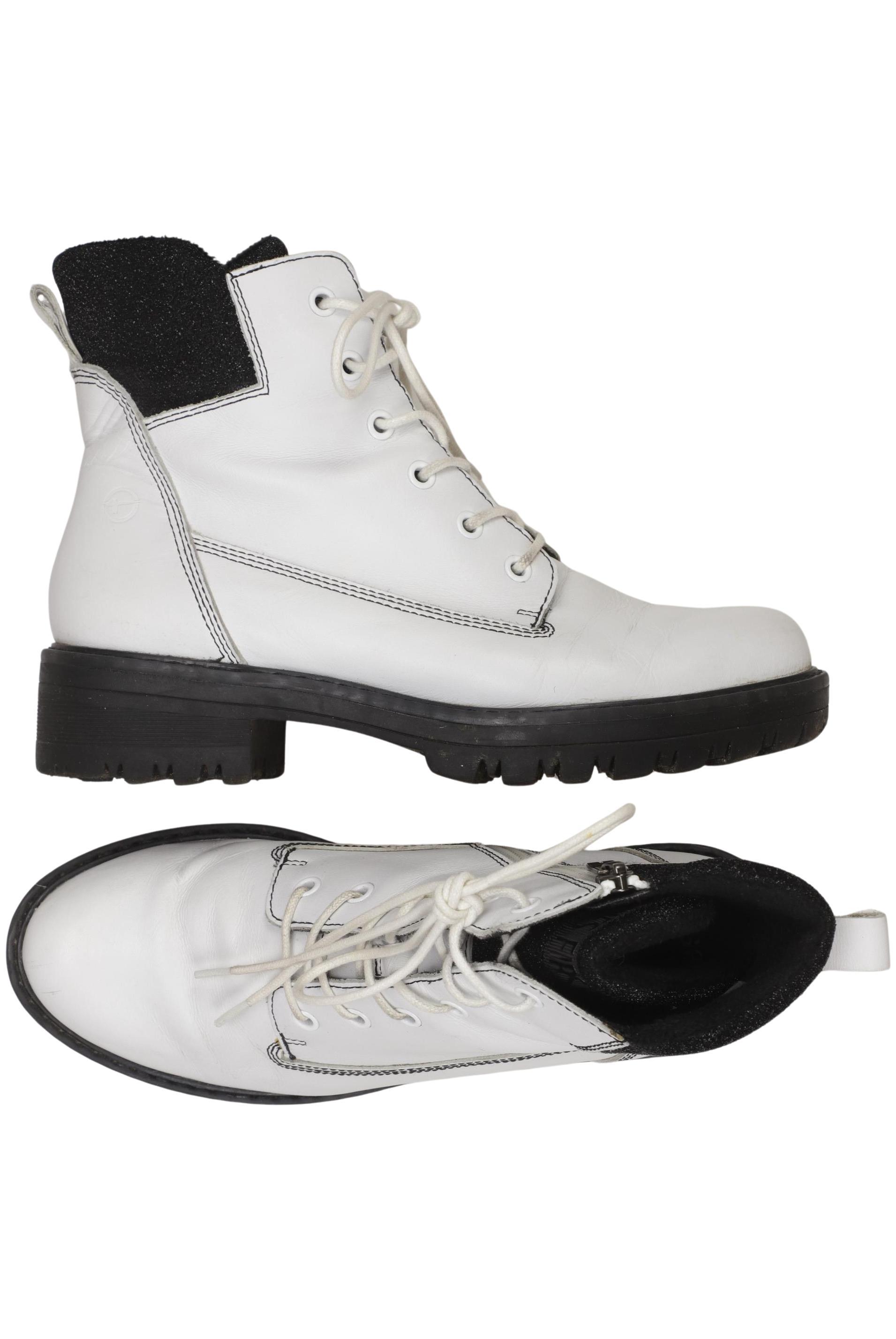 

Tamaris Damen Stiefelette, weiß, Gr. 38