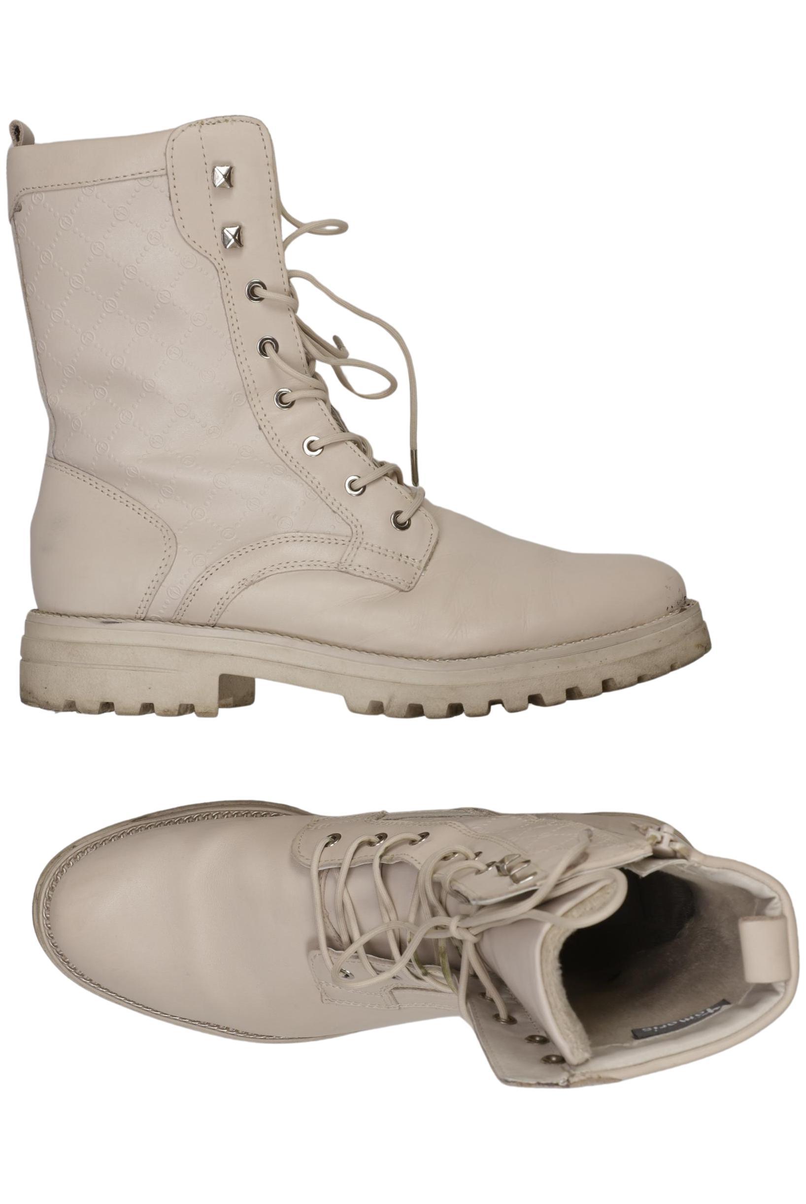 

Tamaris Damen Stiefelette, cremeweiß, Gr. 41