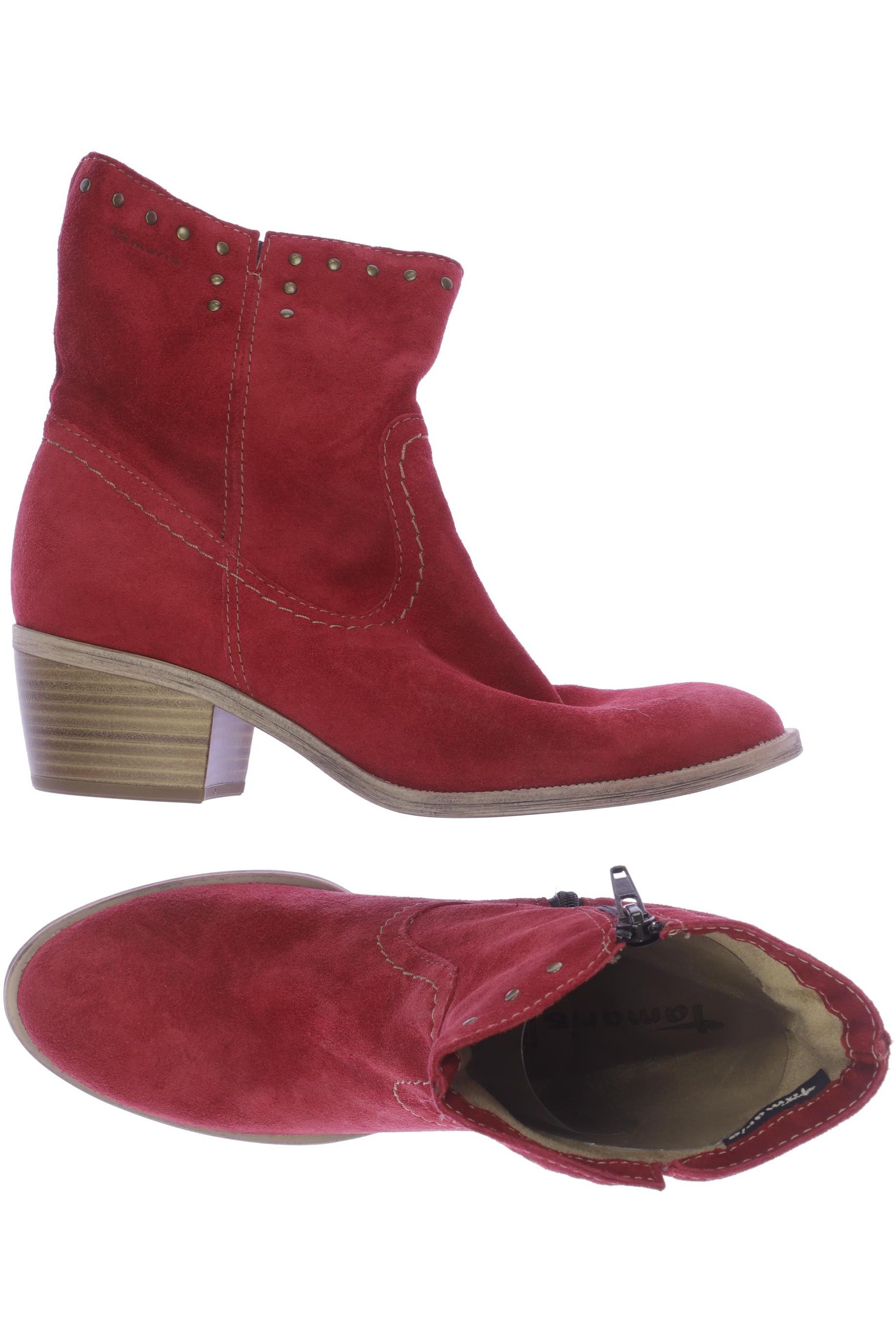 

Tamaris Damen Stiefelette, rot, Gr. 40