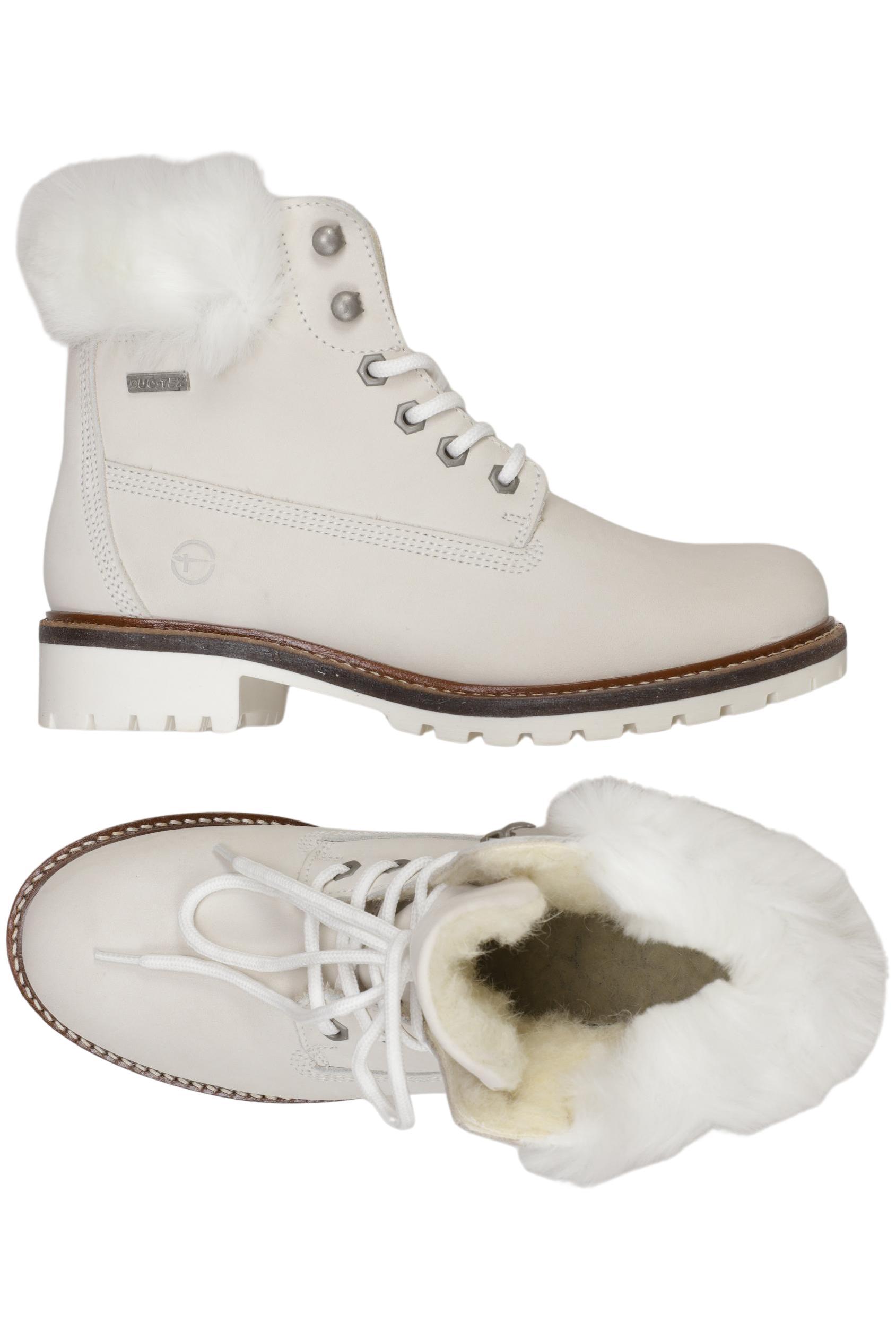 

Tamaris Damen Stiefelette, weiß, Gr. 39.5