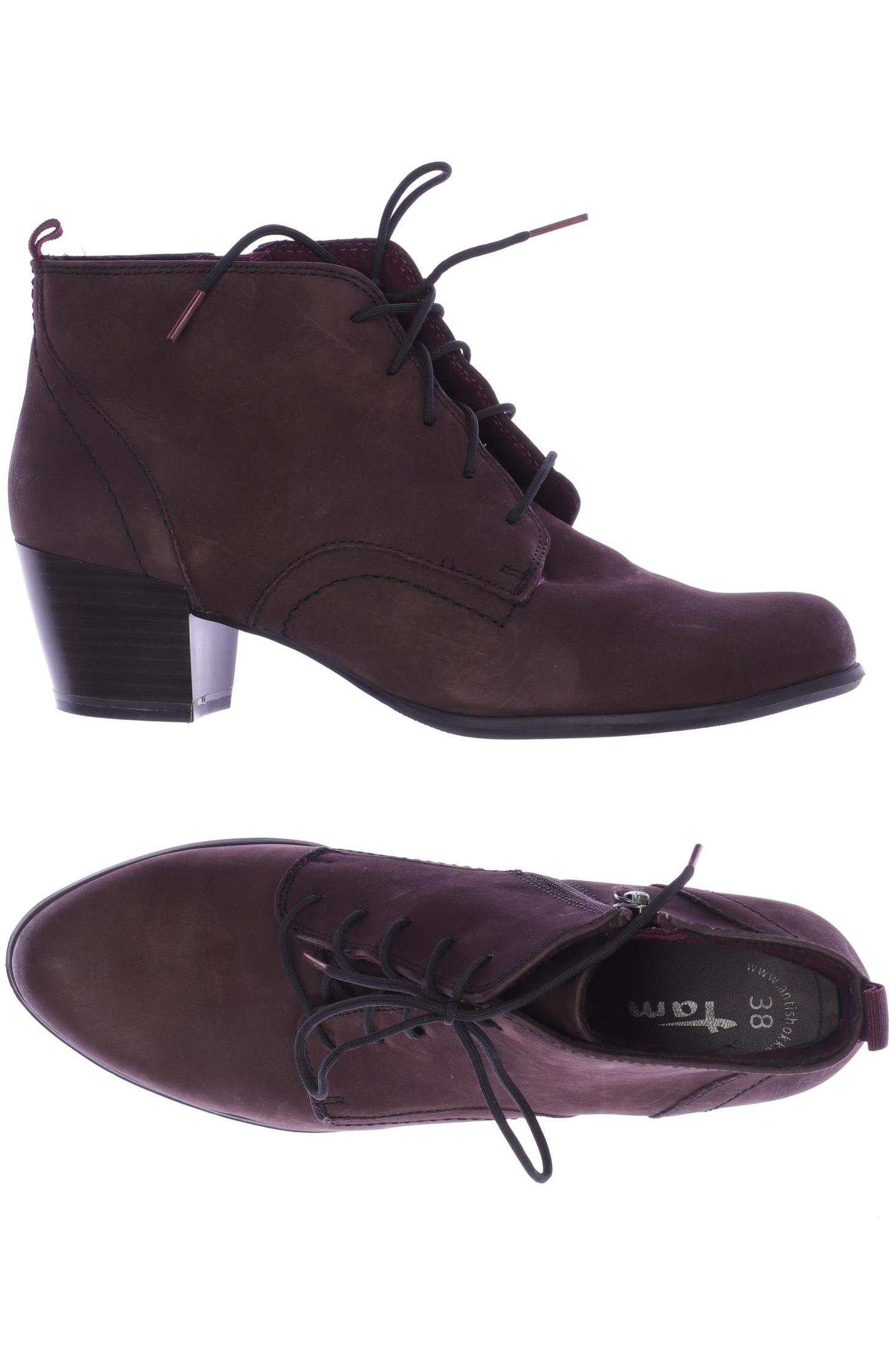 

Tamaris Damen Stiefelette, bordeaux, Gr. 38