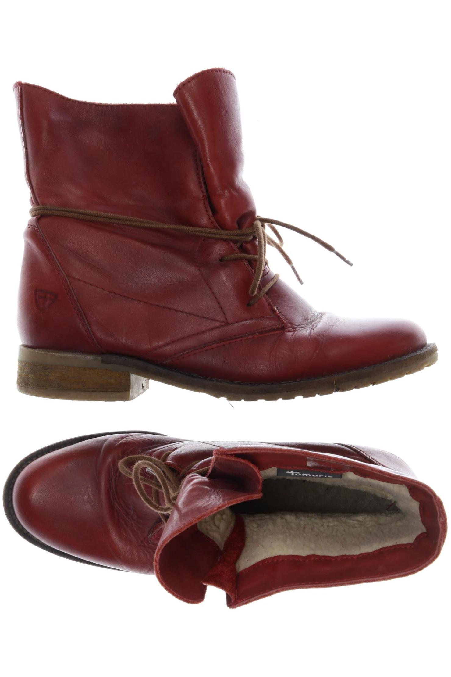 

Tamaris Damen Stiefelette, bordeaux, Gr. 38