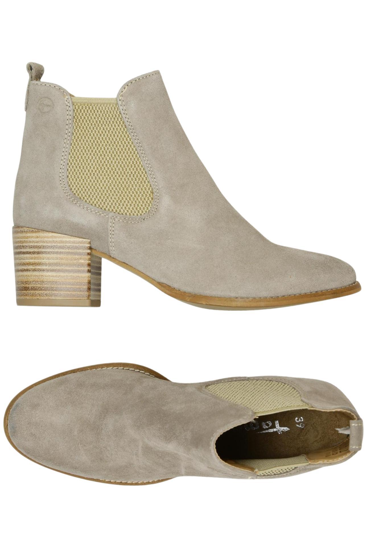 

Tamaris Damen Stiefelette, beige, Gr. 39