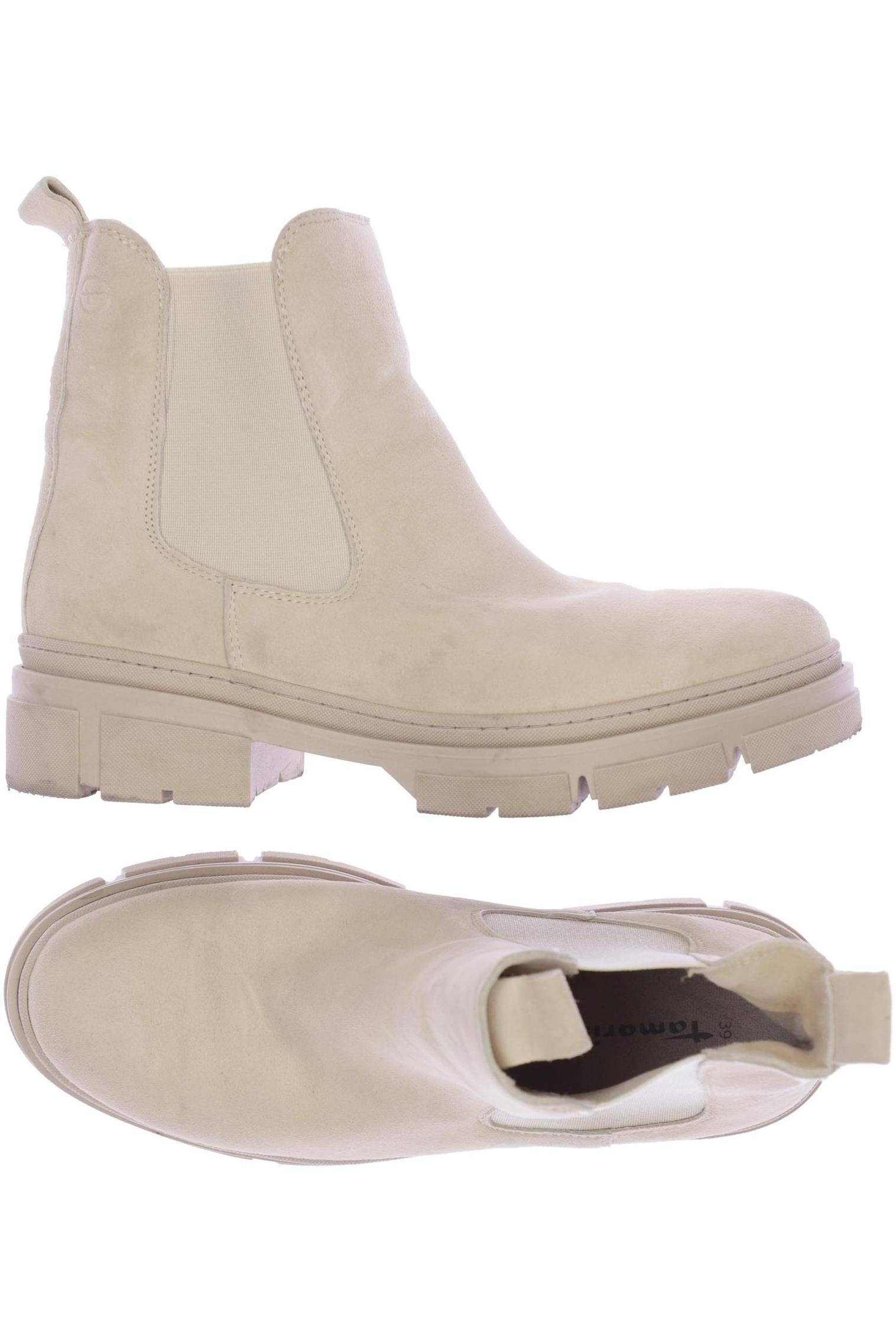 

Tamaris Damen Stiefelette, cremeweiß, Gr. 39