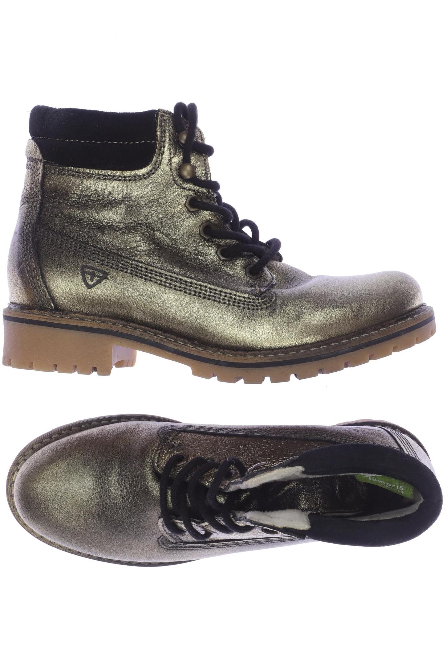 

Tamaris Damen Stiefelette, gold, Gr. 39
