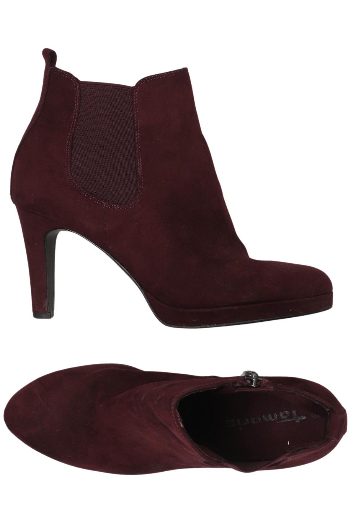 

Tamaris Damen Stiefelette, bordeaux, Gr. 39