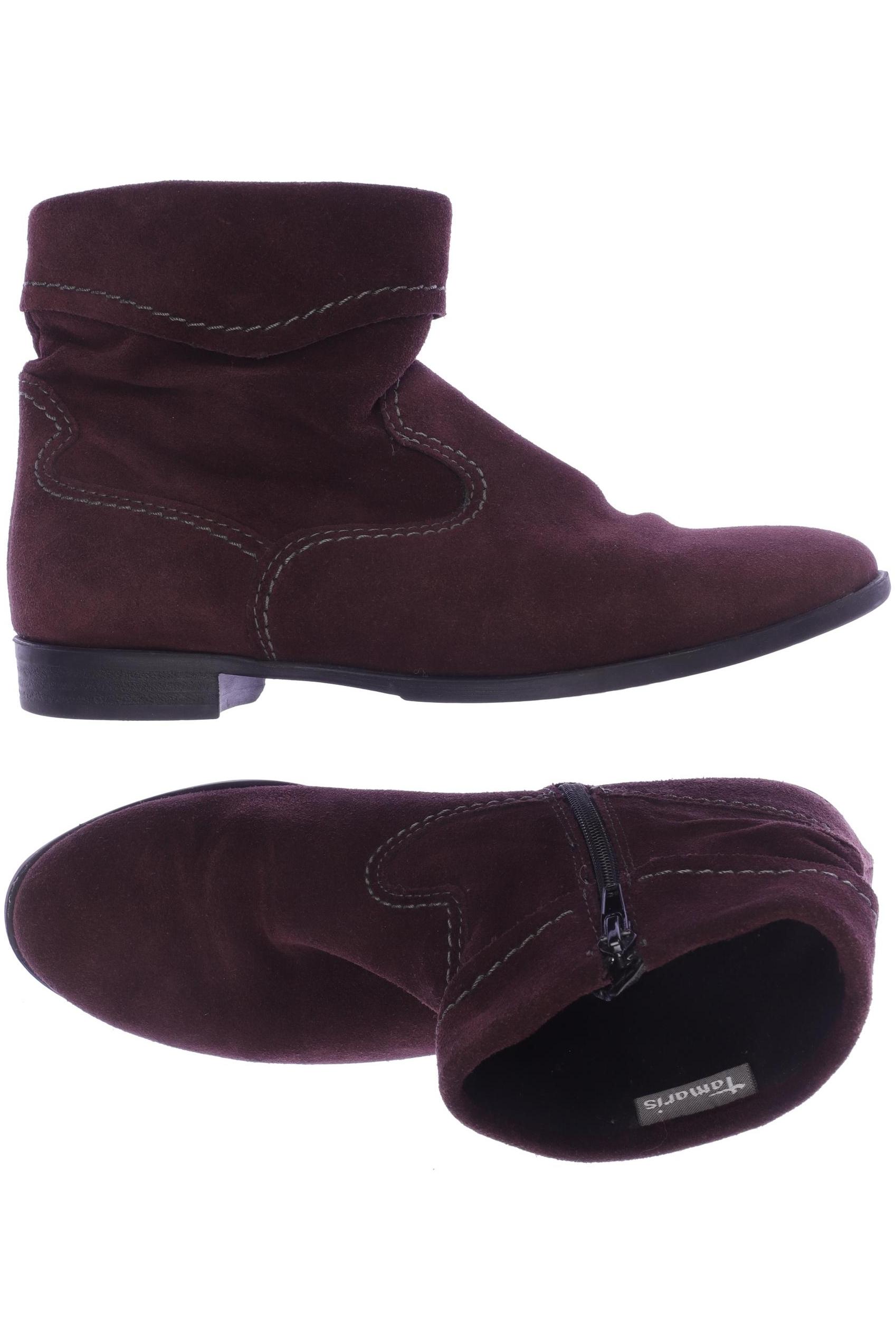 

Tamaris Damen Stiefelette, bordeaux, Gr. 38