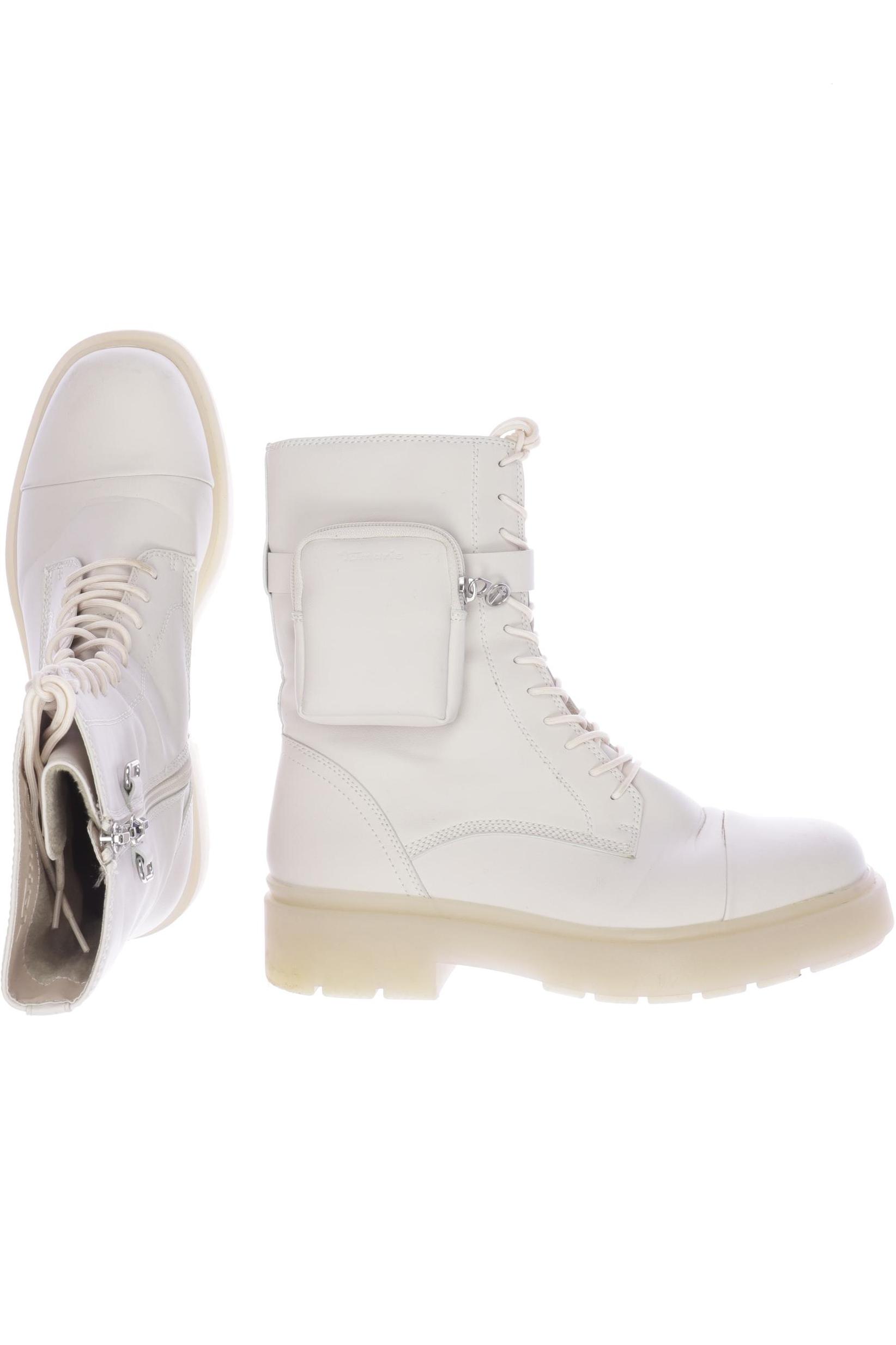 

Tamaris Damen Stiefelette, cremeweiß