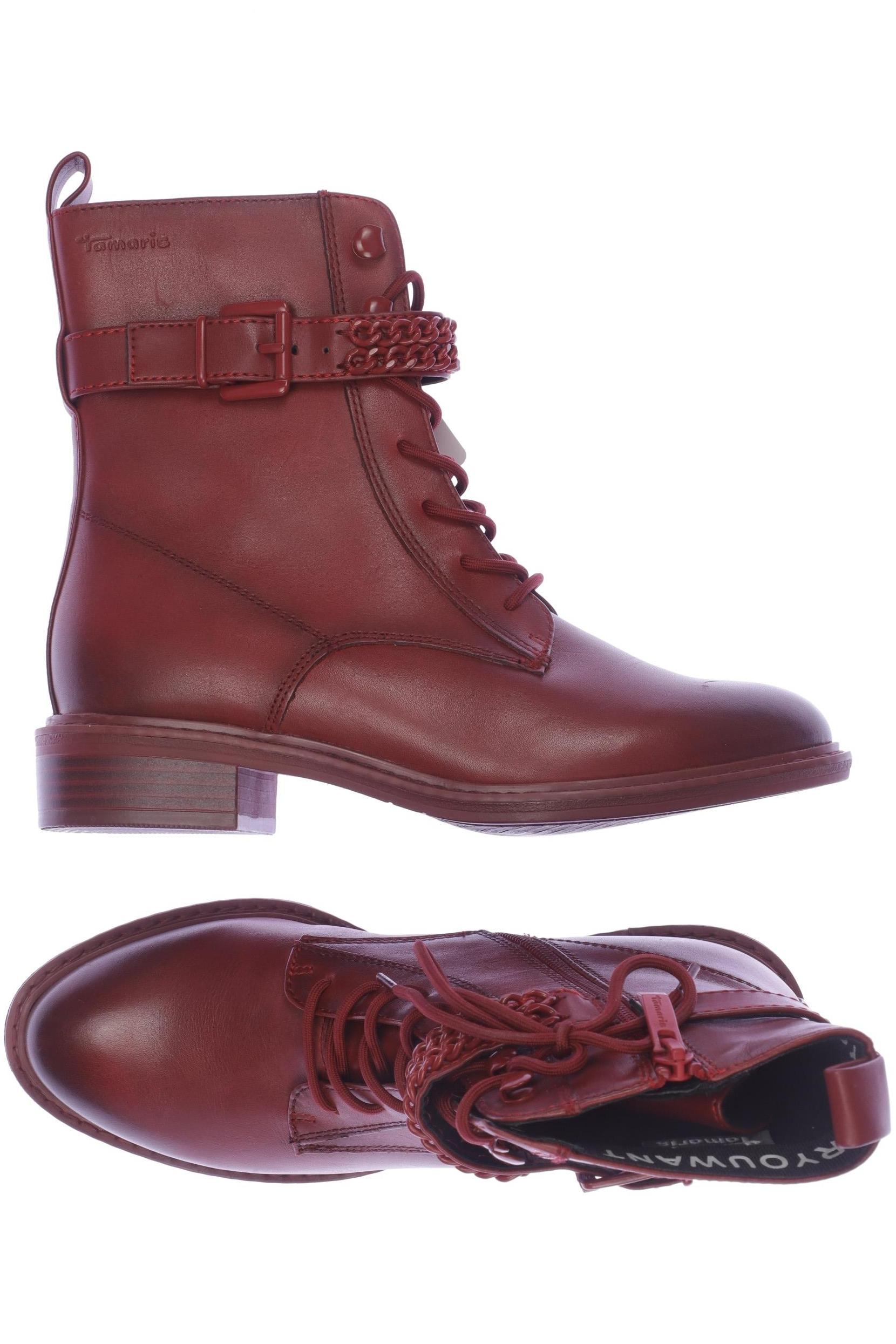 

Tamaris Damen Stiefelette, bordeaux, Gr. 36
