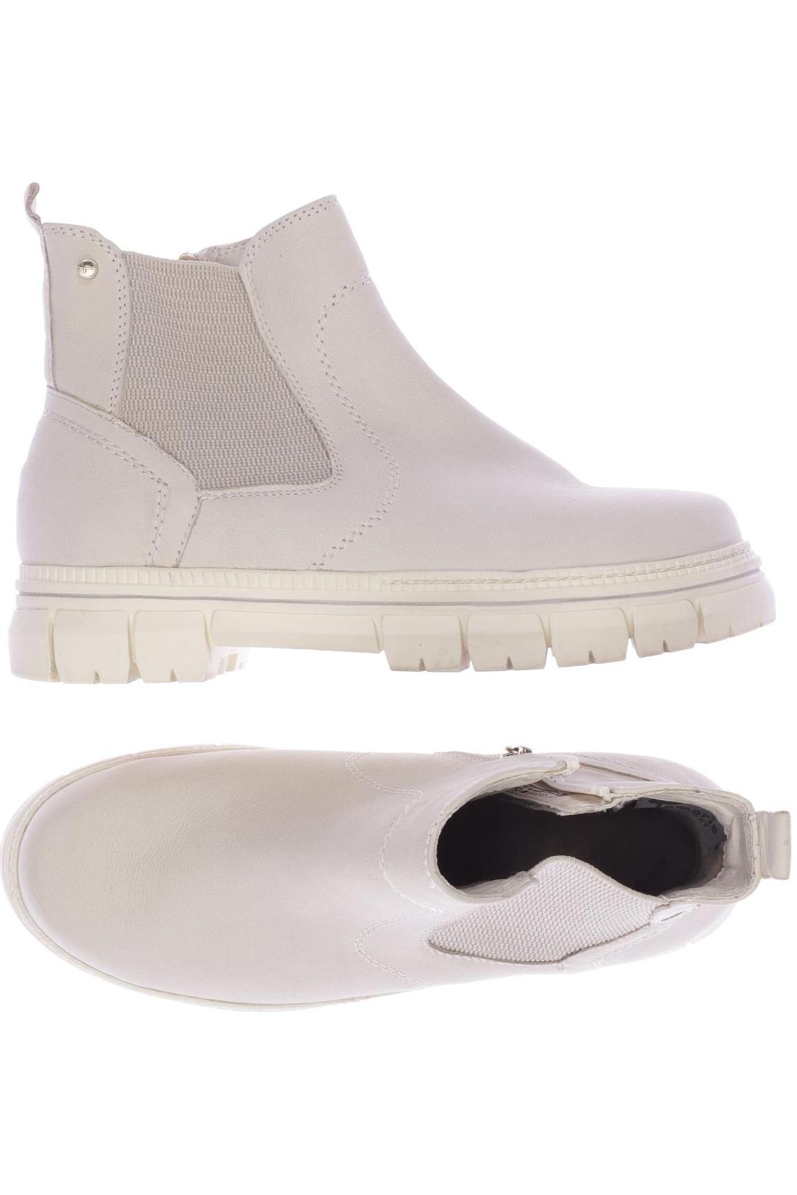 

Tamaris Damen Stiefelette, cremeweiß, Gr. 38