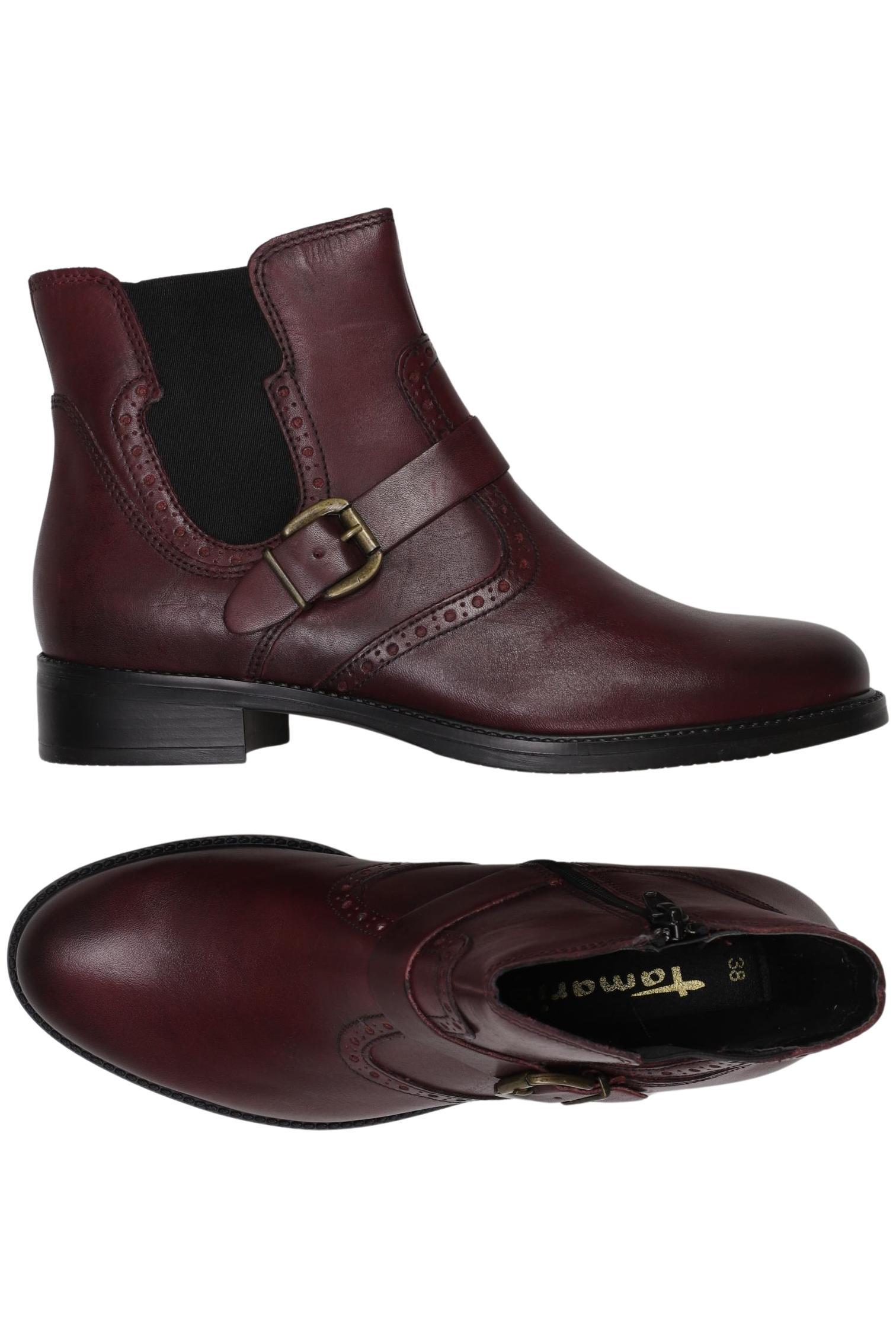 

Tamaris Damen Stiefelette, bordeaux, Gr. 38