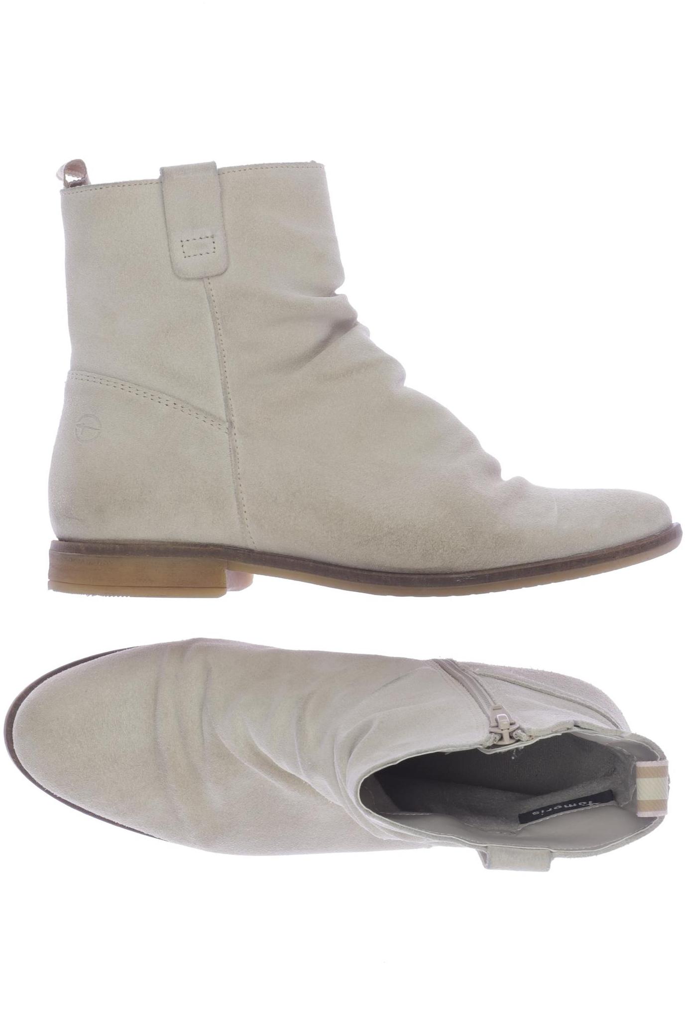 

Tamaris Damen Stiefelette, cremeweiß, Gr. 38