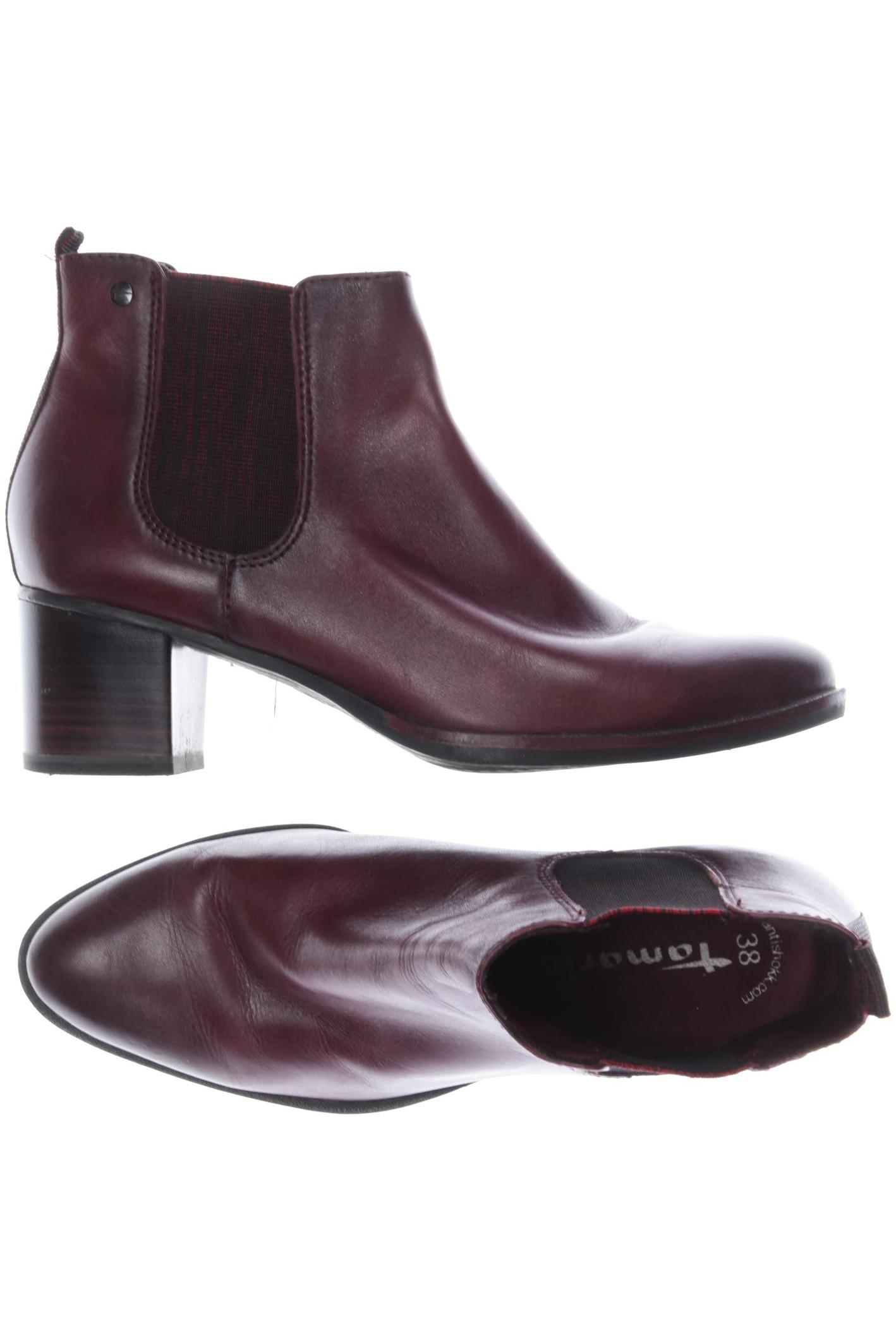 

Tamaris Damen Stiefelette, bordeaux, Gr. 38